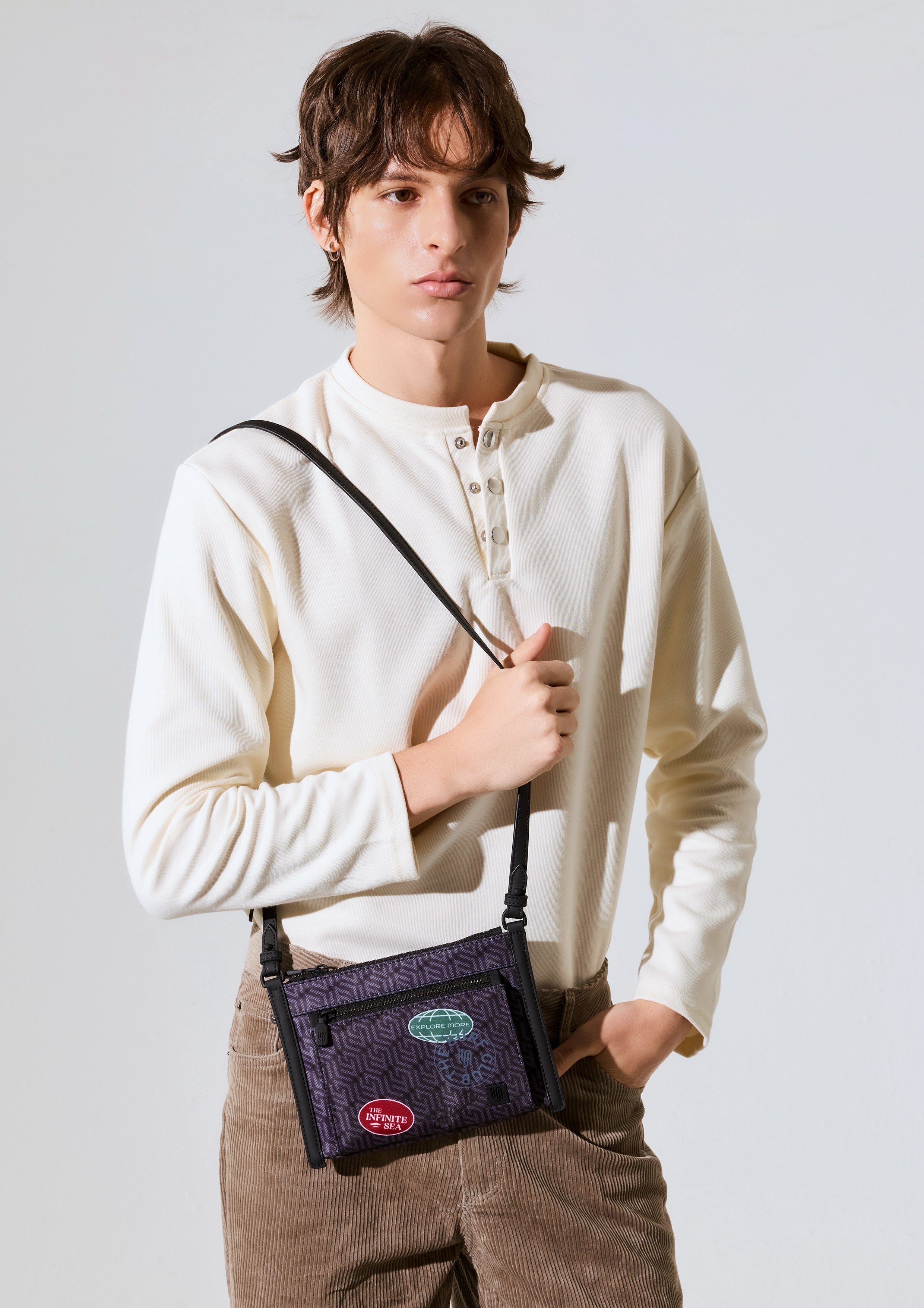 Breeze Infinite Pouch Wallet - Printed Black
