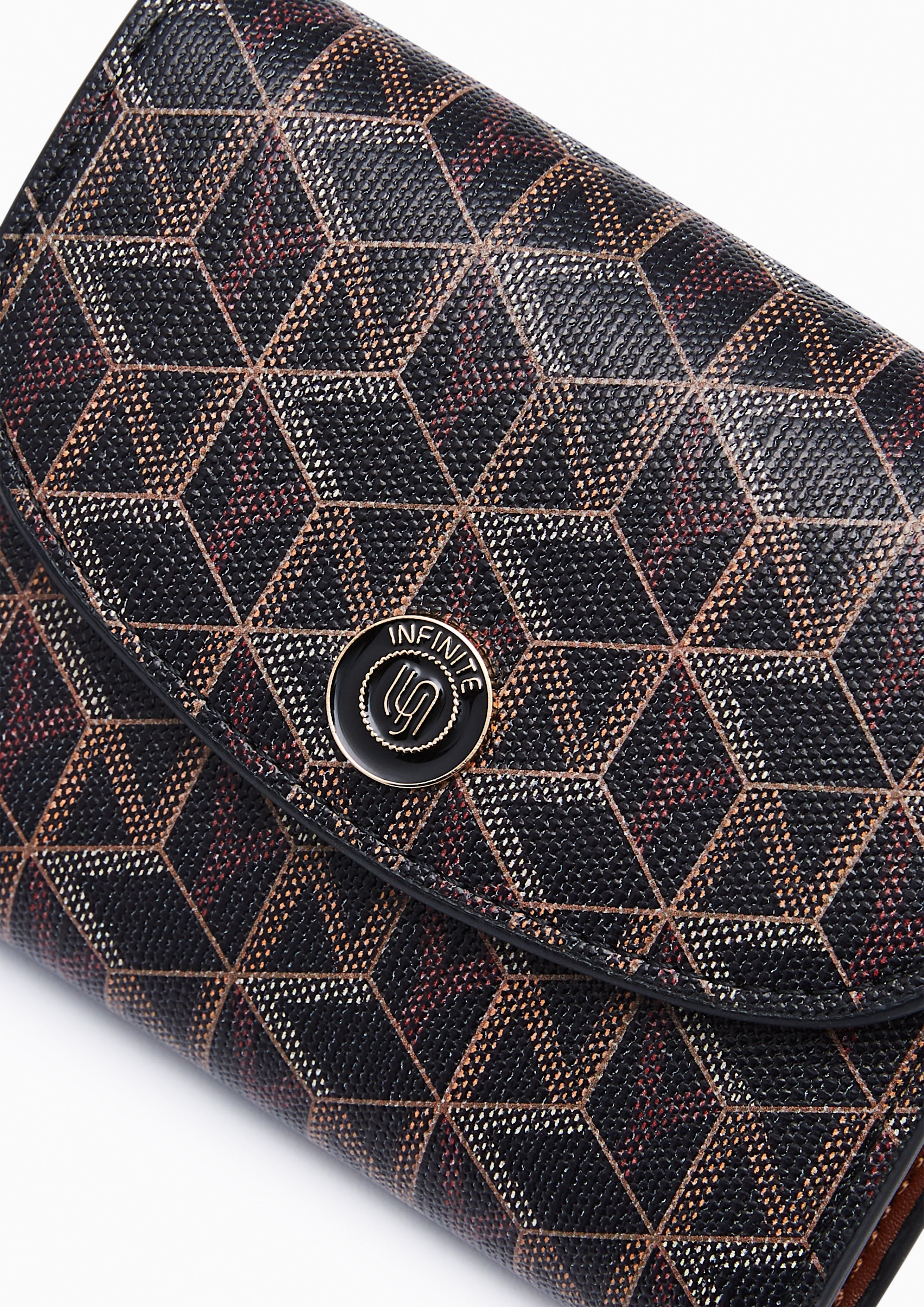 Perona Infinite Wallet - Printed Black