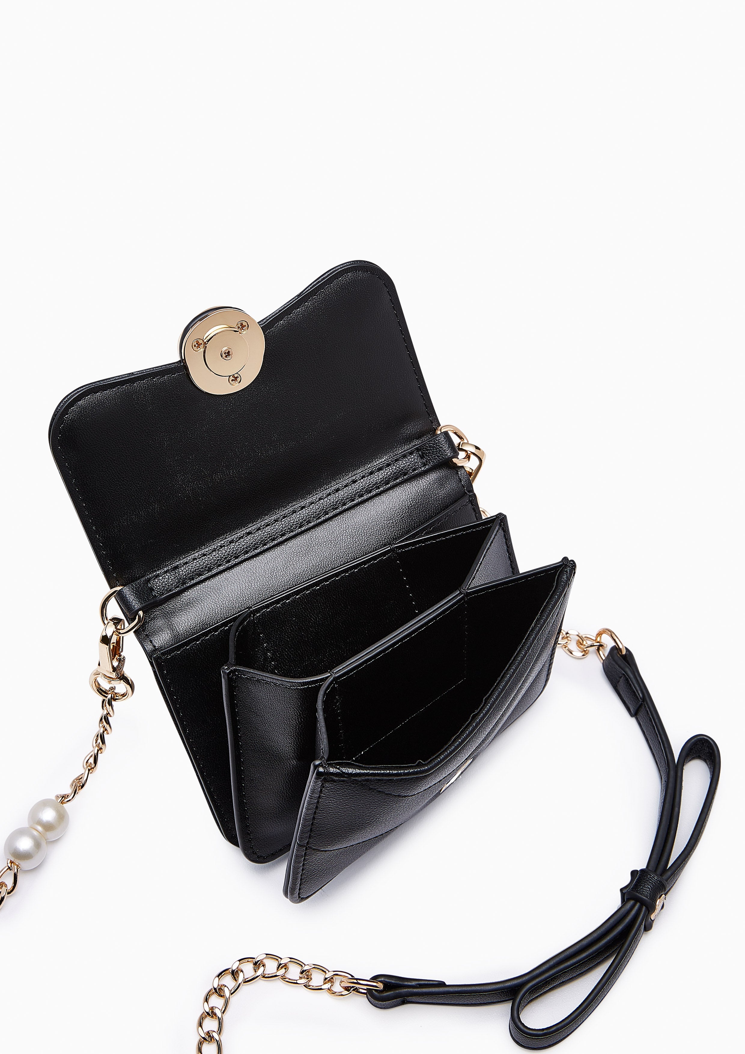 Jaydar Short Wallet On Chain - Black