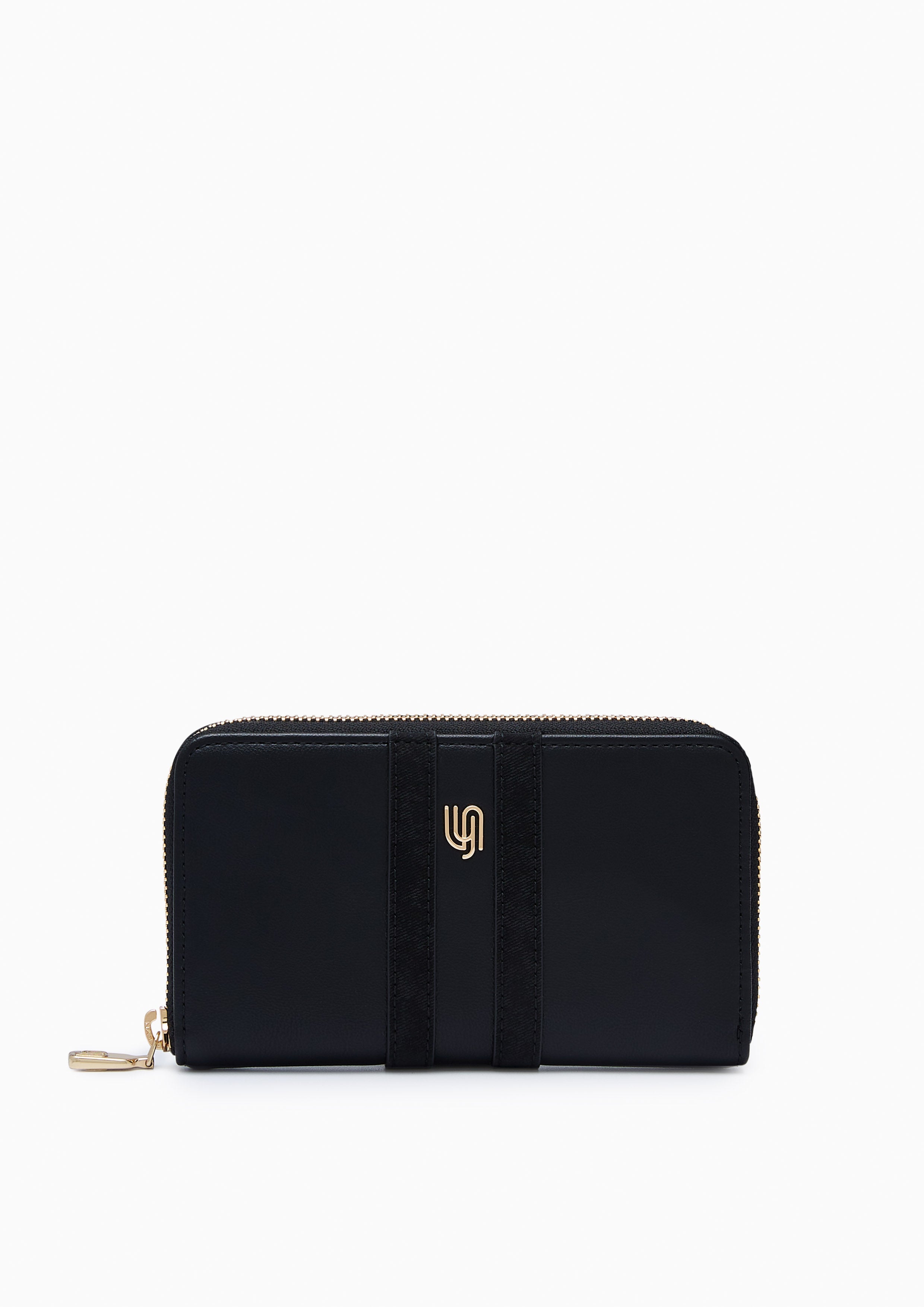 Matty Infinite Zip Semi Short Wallet - Black