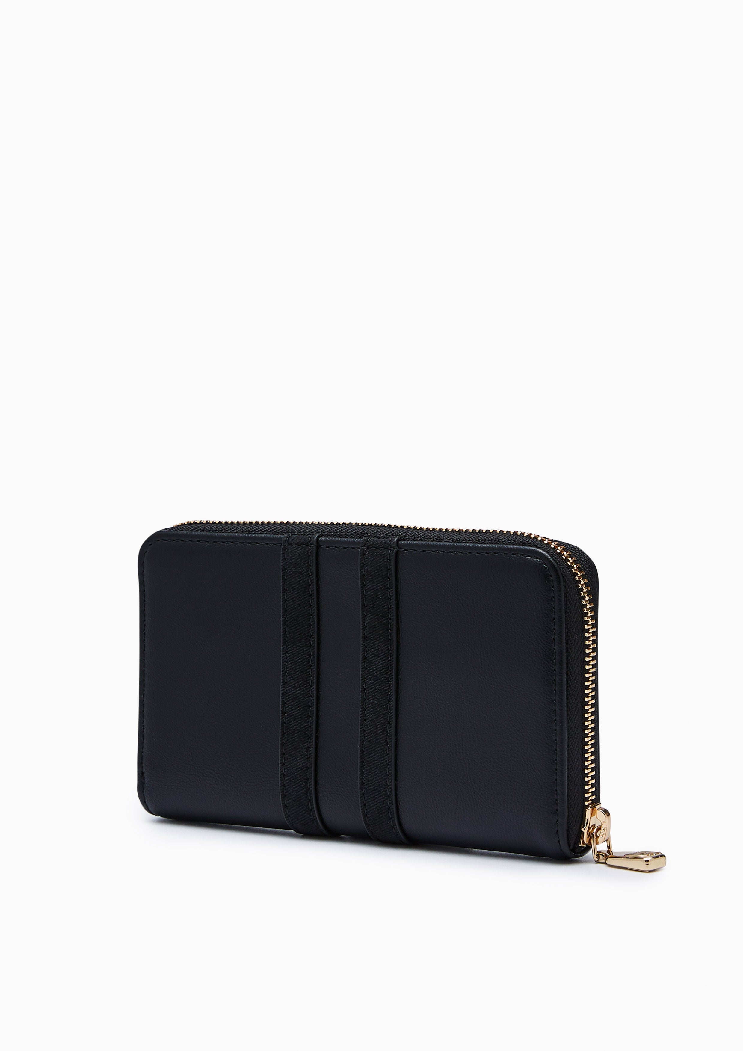 Matty Infinite Zip Semi Short Wallet - Black