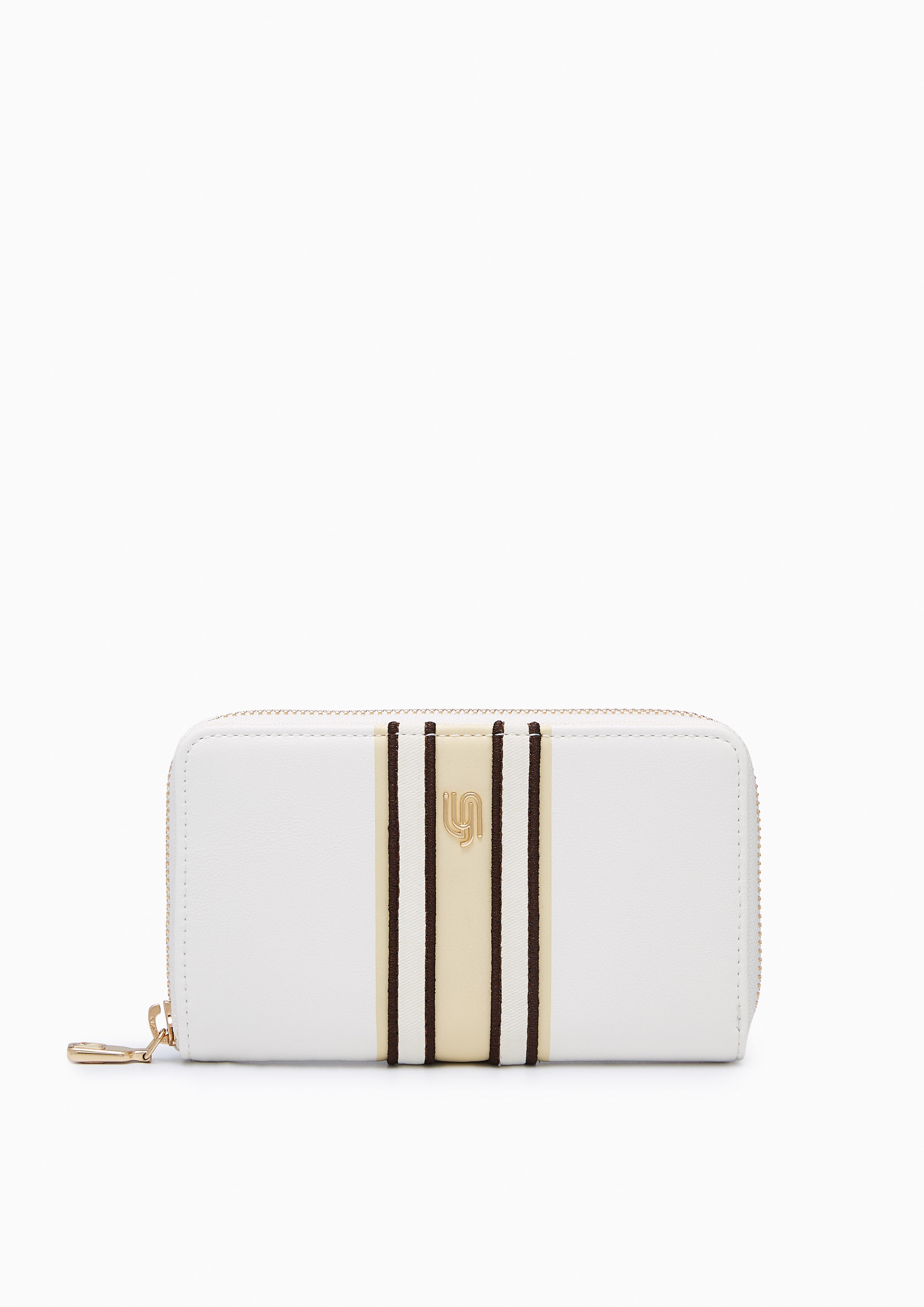 Matty Infinite Zip Semi Short Wallet - Ivory