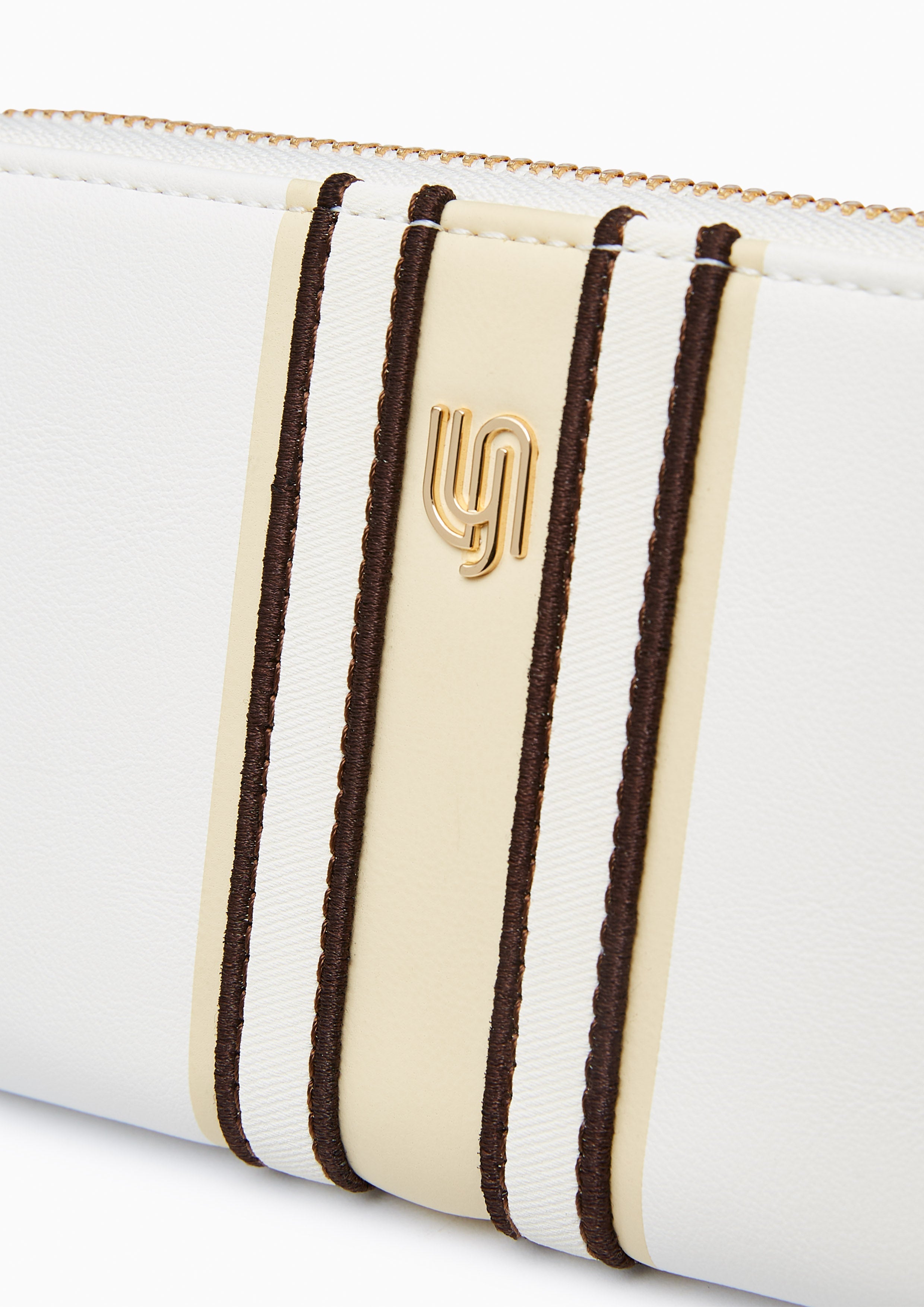 Matty Infinite Zip Semi Short Wallet - Ivory