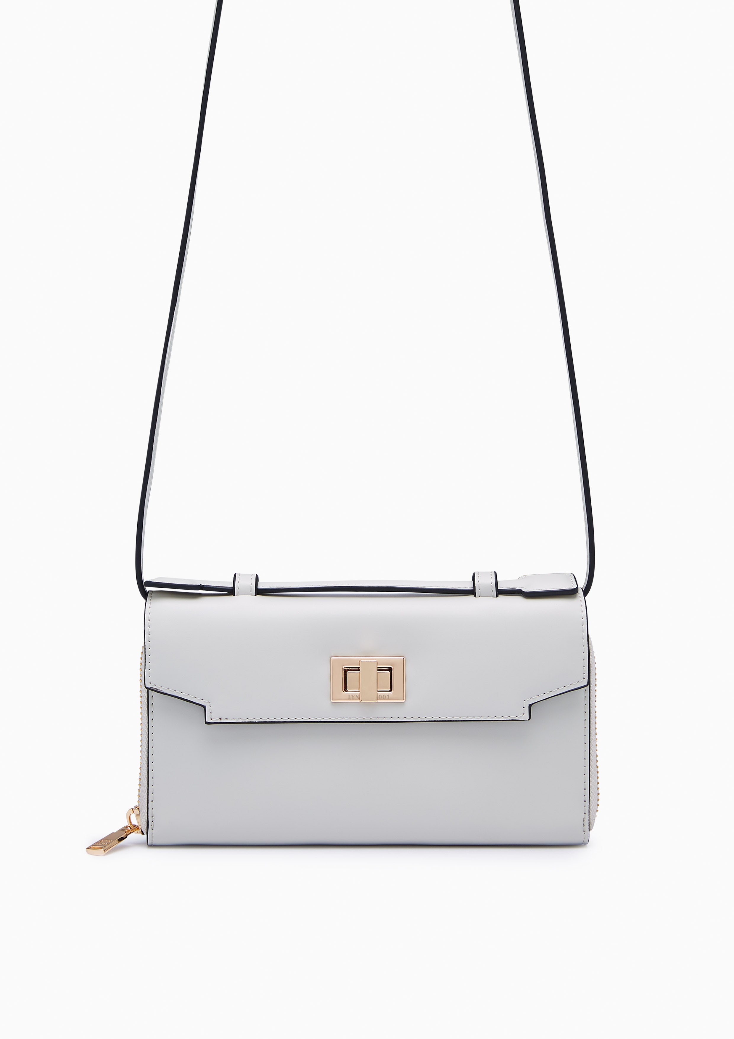 Liva Long Wallet On Chain - Light Grey