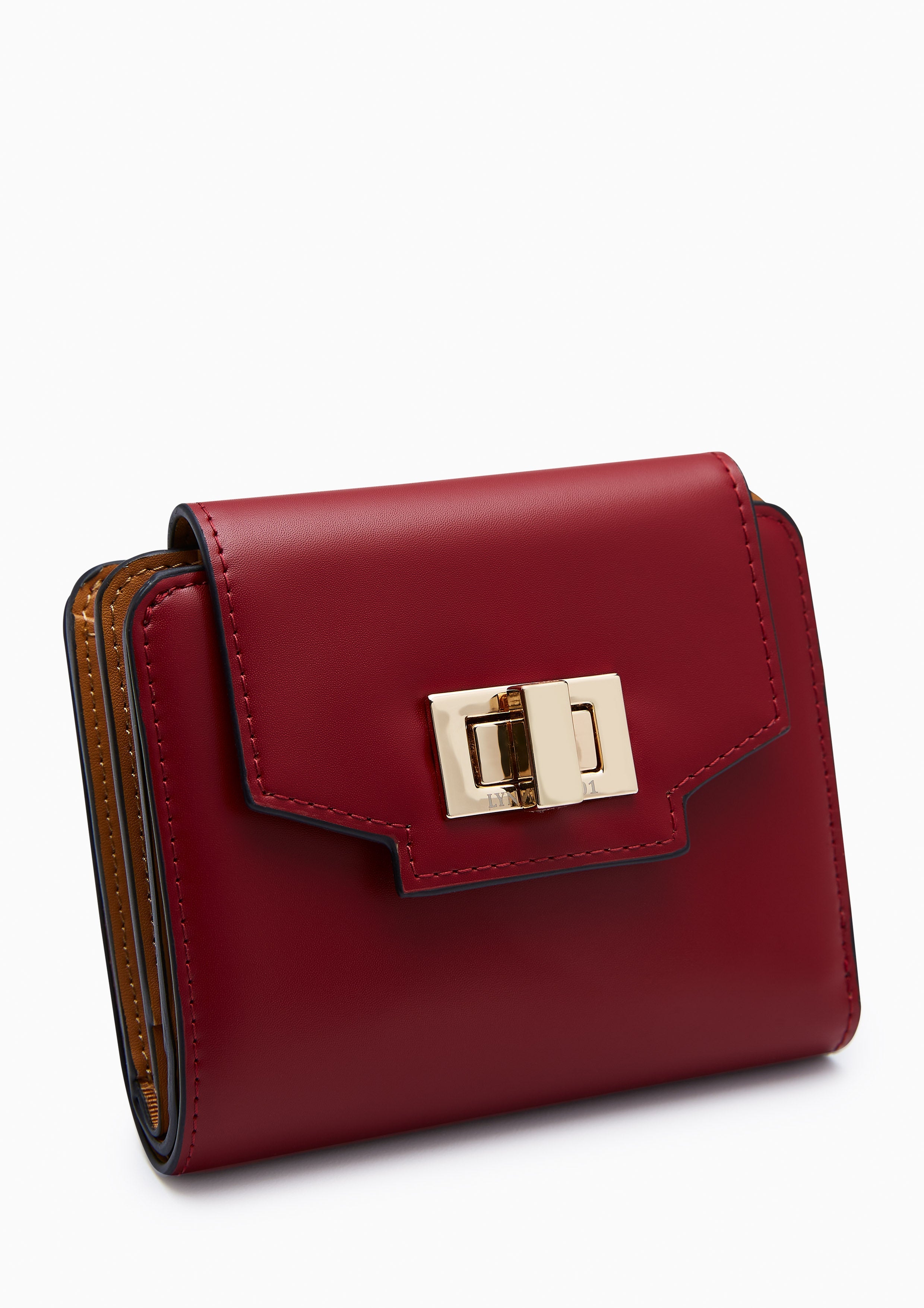 Liva Short Wallet - Dark Red