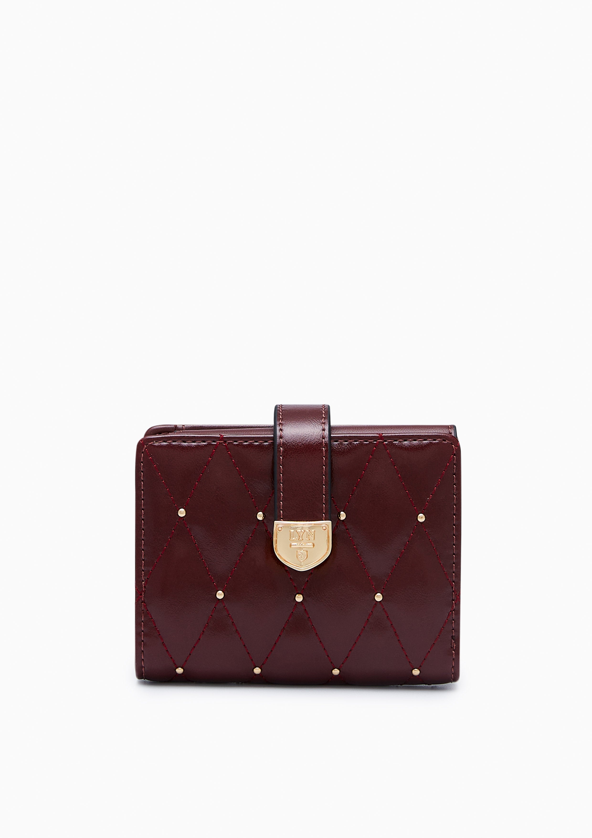 Hera Short Wallet - Dark Red