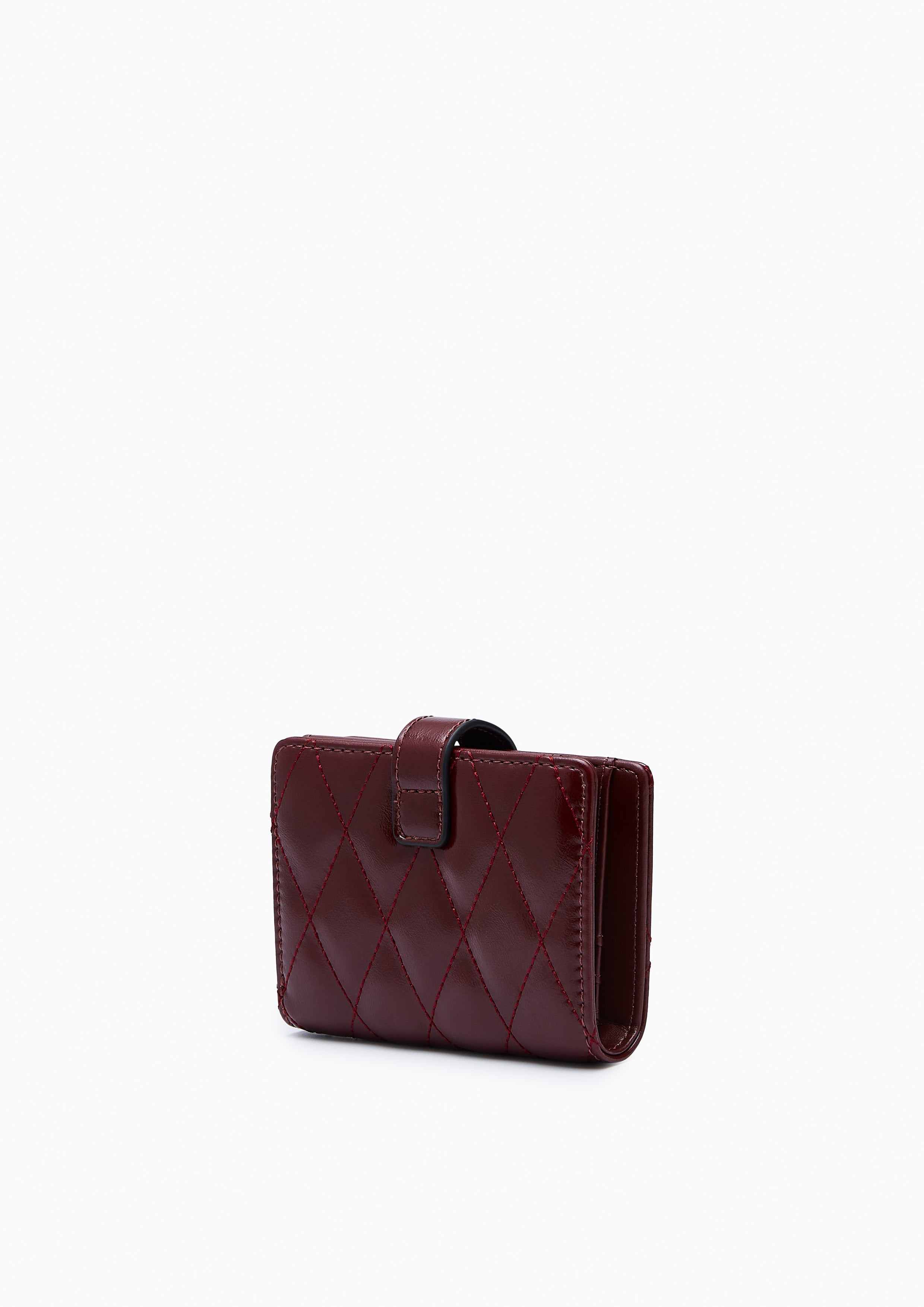 Hera Short Wallet - Dark Red