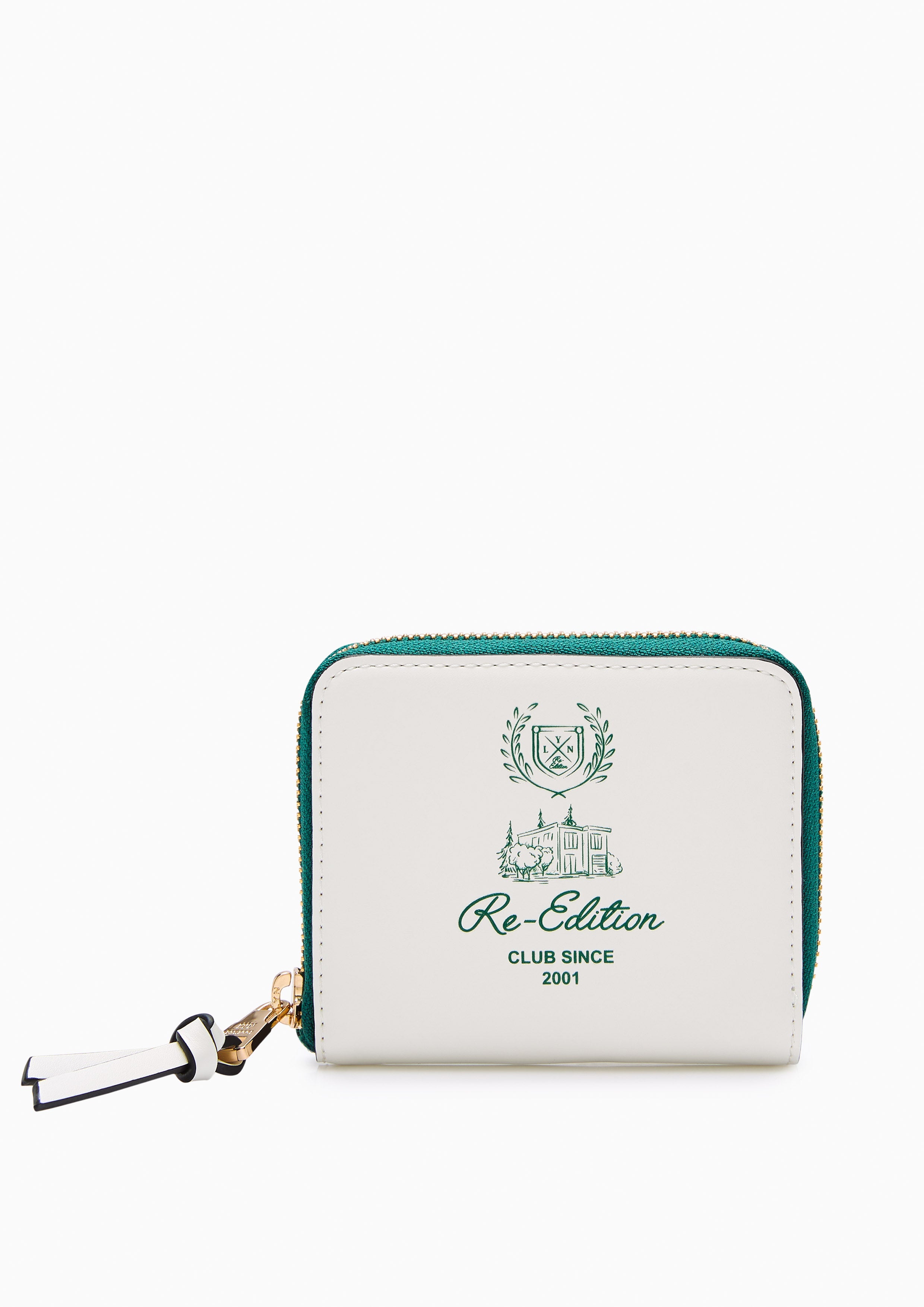 Racquet Short Zip Short Wallet - White