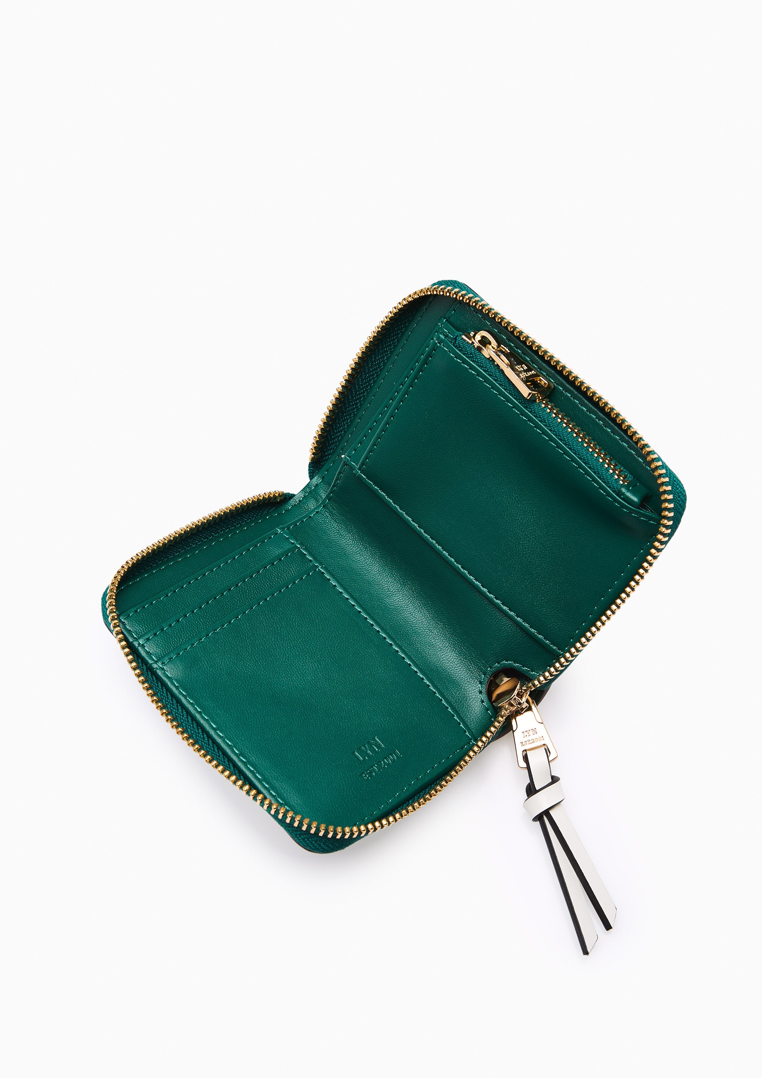 Racquet Short Zip Short Wallet - White