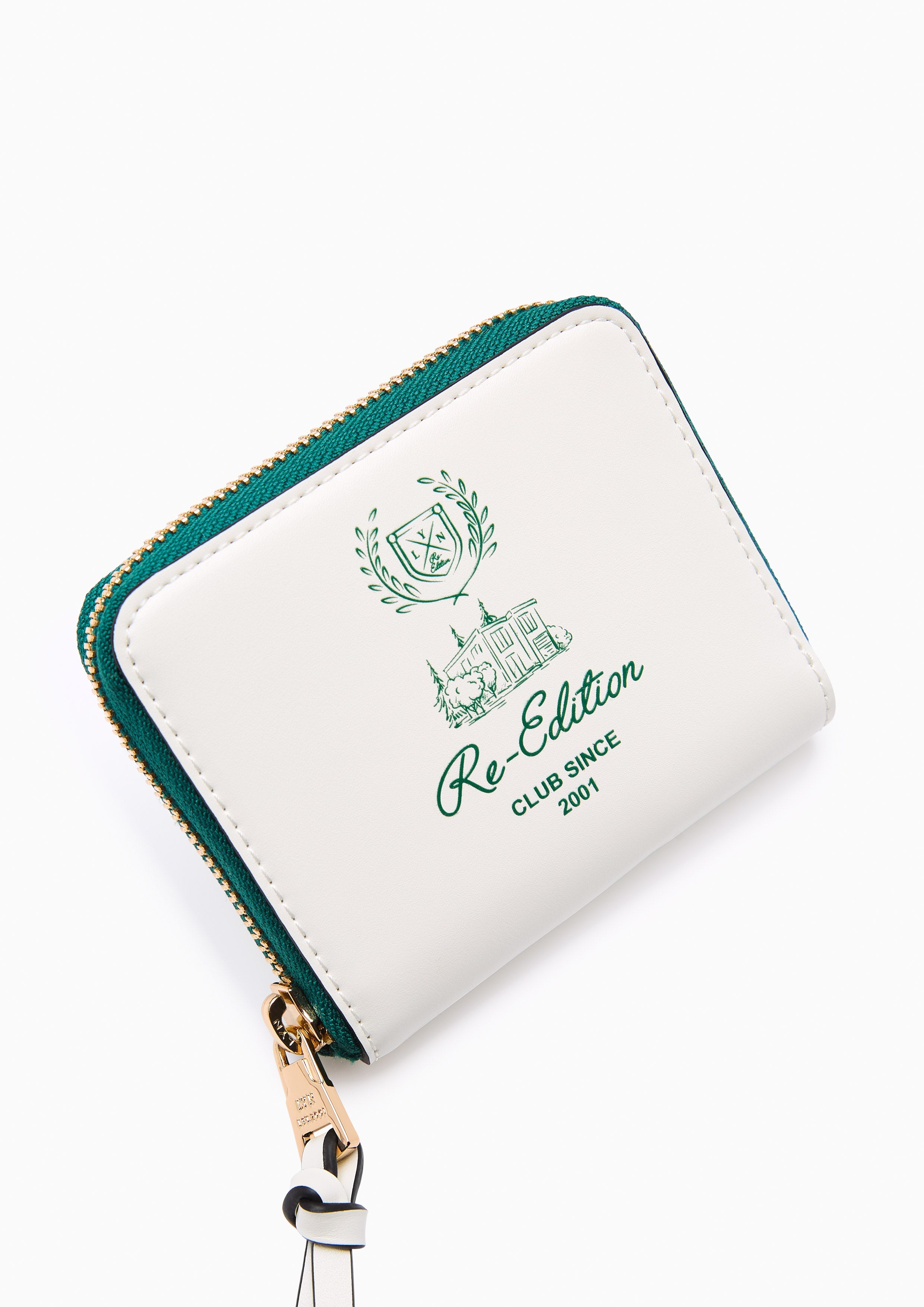 Racquet Short Zip Short Wallet - White