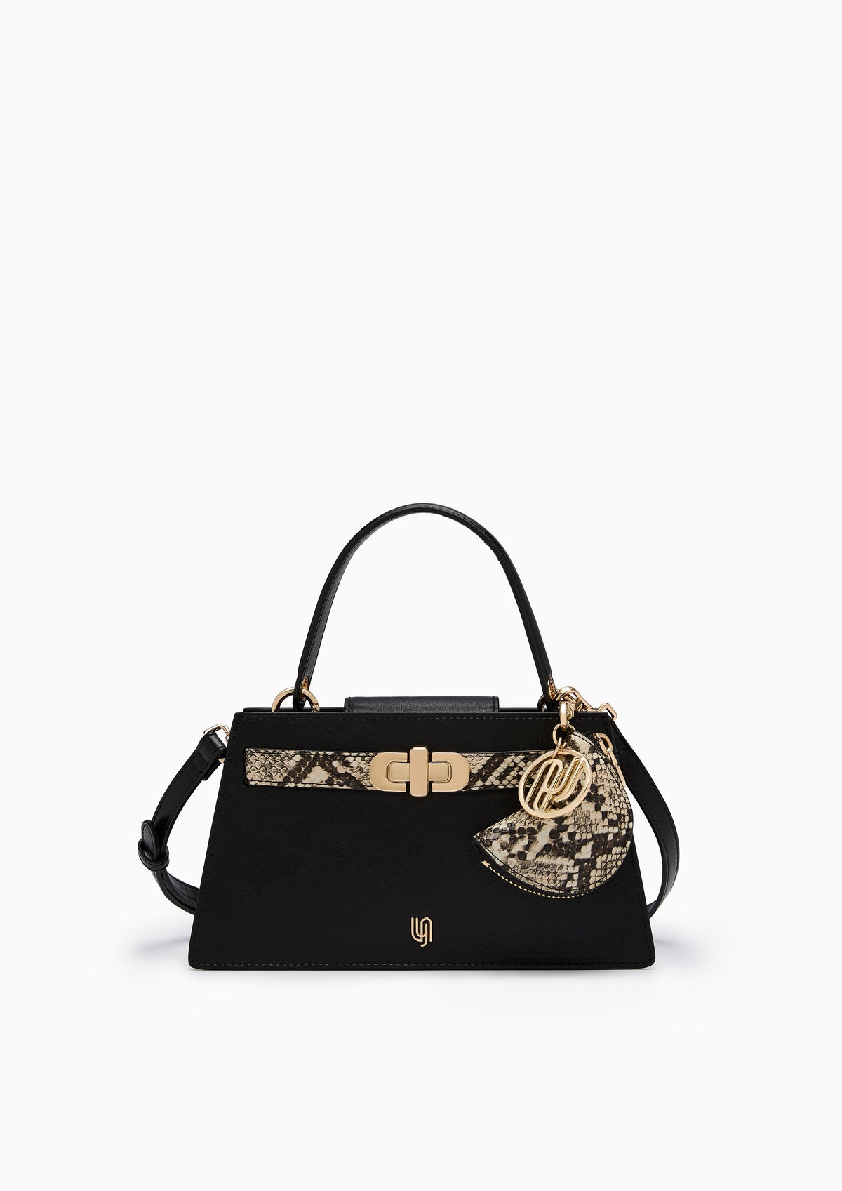 Nefera Infinite Mini Top Handle Handbag - Black