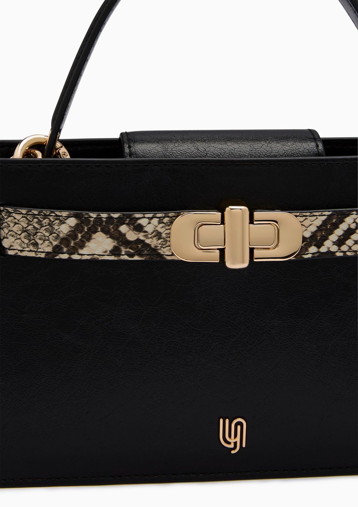 Nefera Infinite Mini Top Handle Handbag - Black