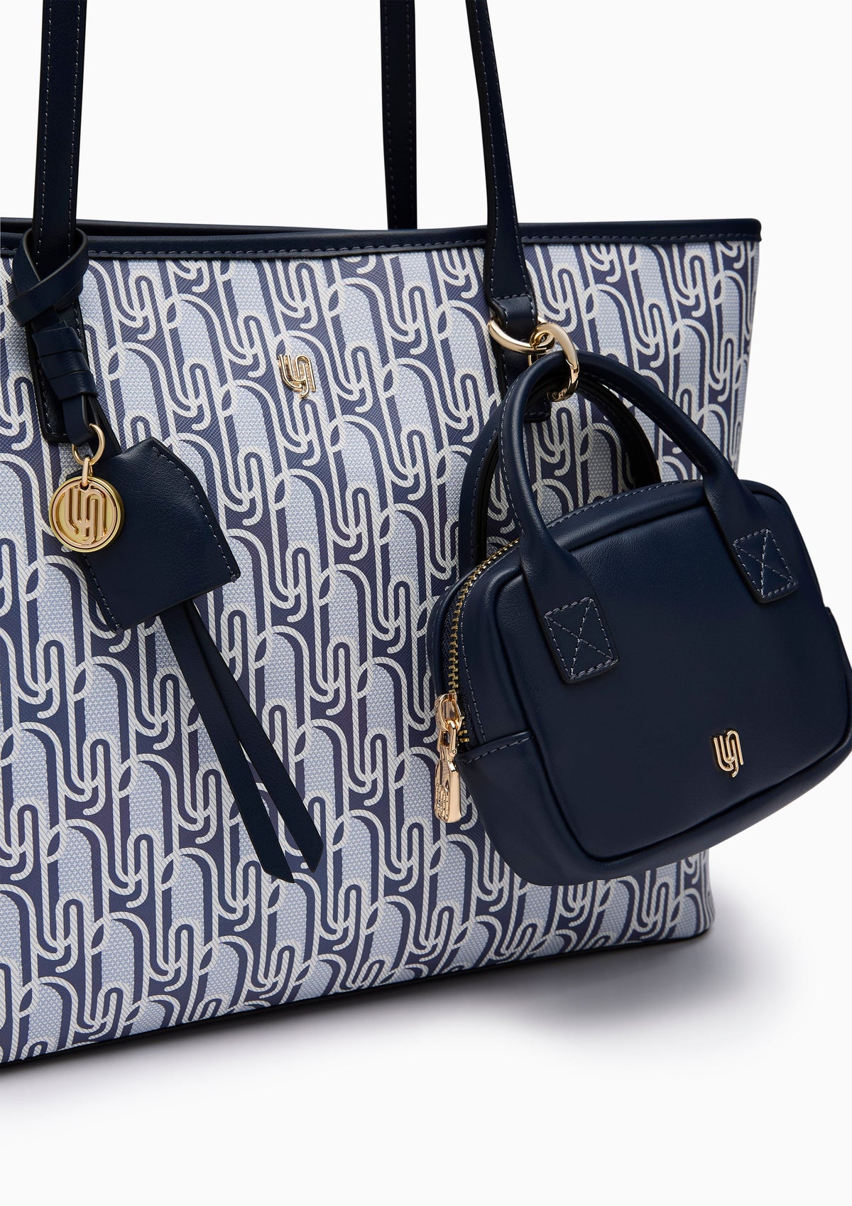 Phiona Infinite L Tote Bag - Printed Navy