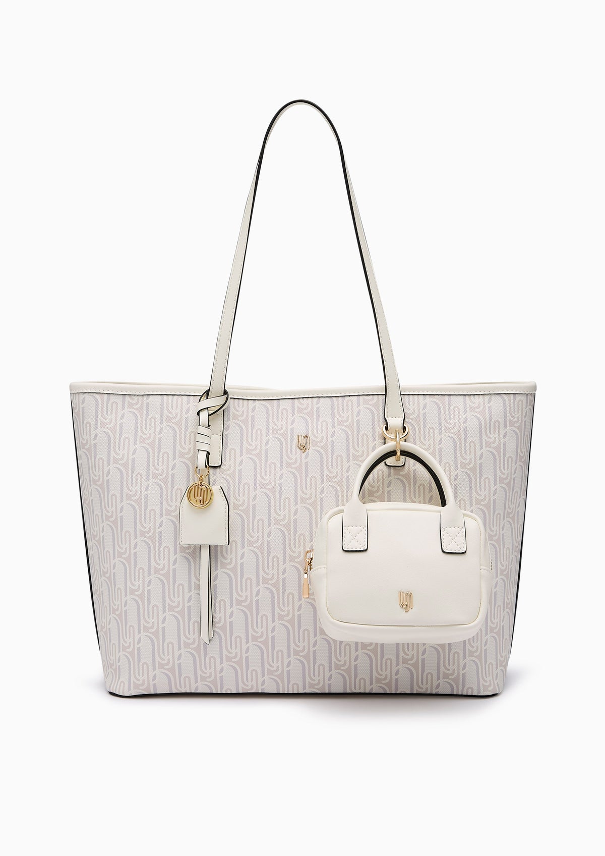 Phiona Infinite L Tote Bag - Light Printed Grey