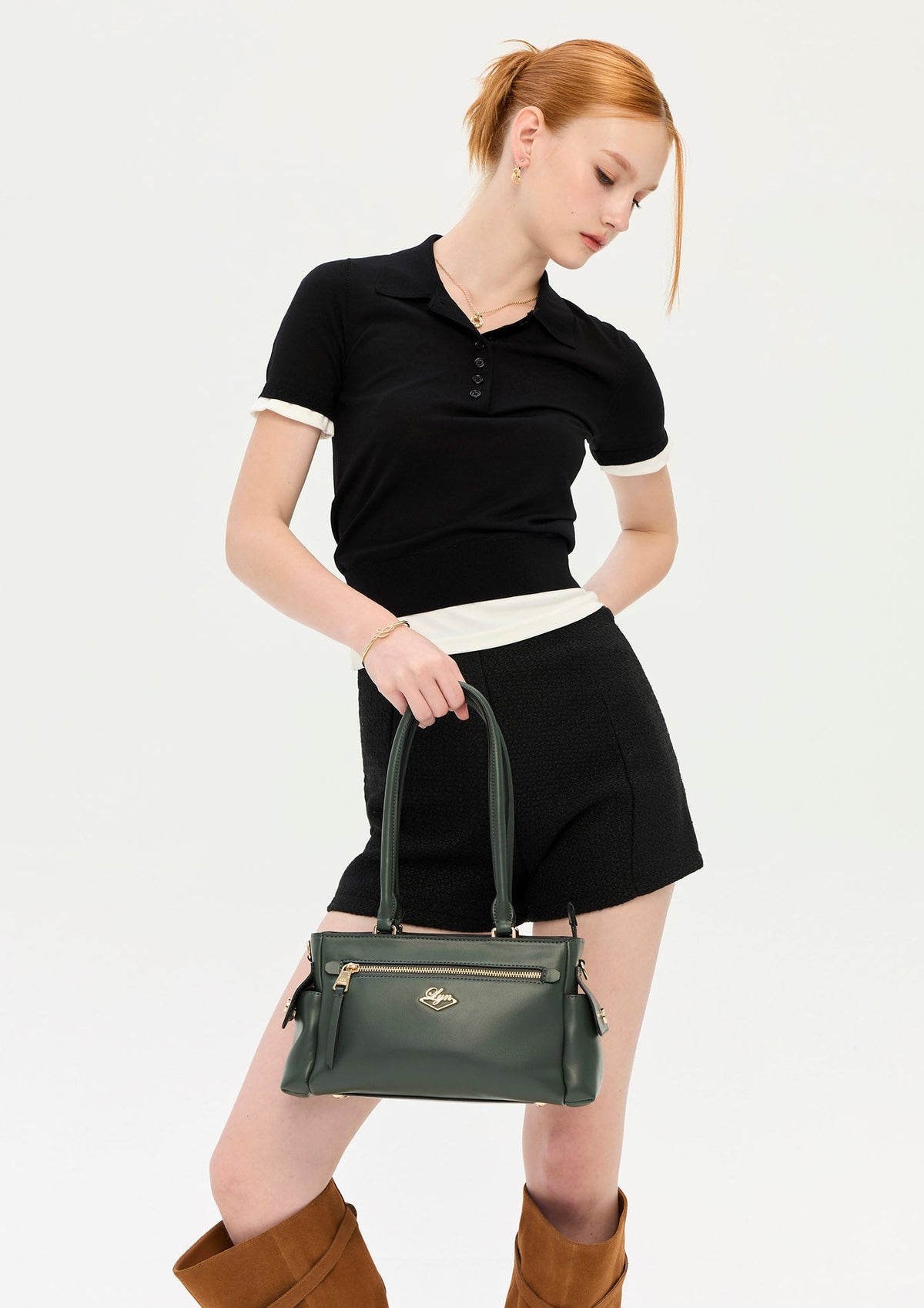 Toby L Shoulder Bag - Dark Green