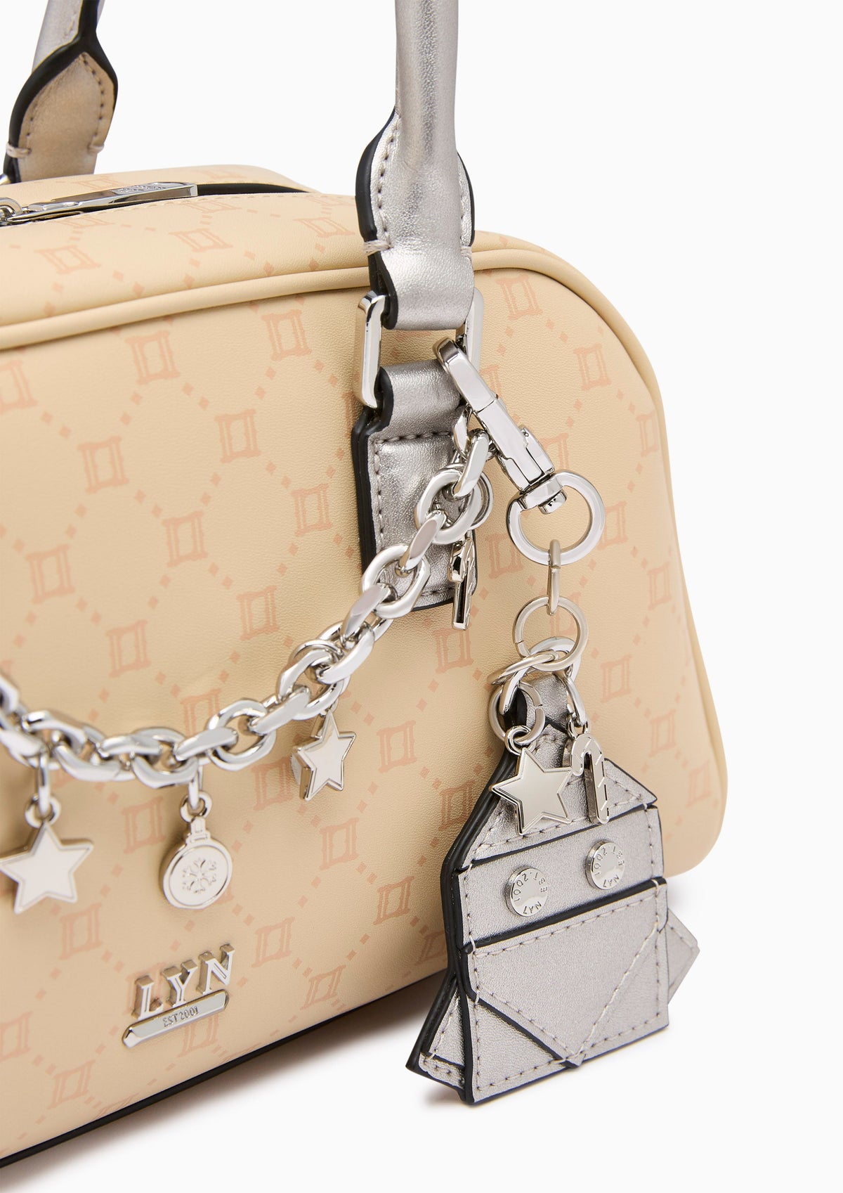 Frosty Duffle S Handbag - Light Printed Beige
