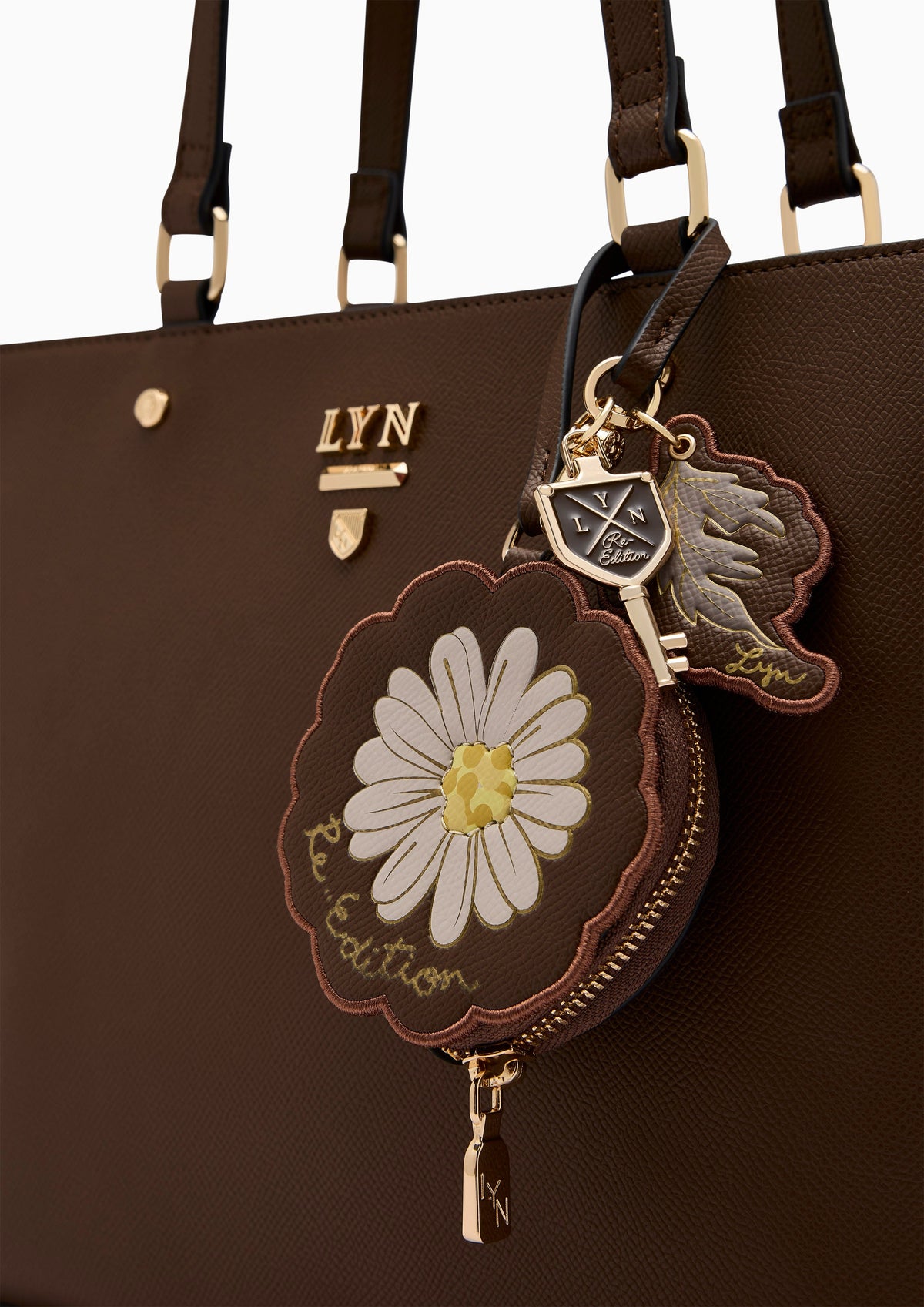 Re-Edit Daisy Carina L Tote Bag - Dark Brown