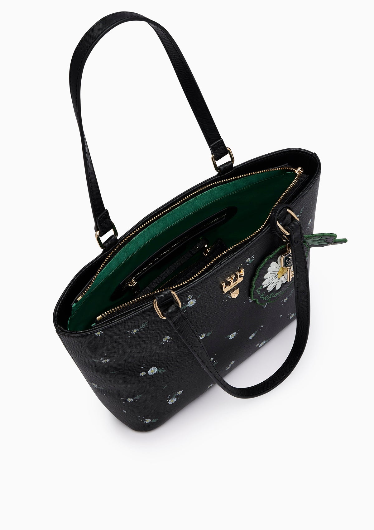 Re-Edit Daisy Carina M Tote Bag - Printed Black