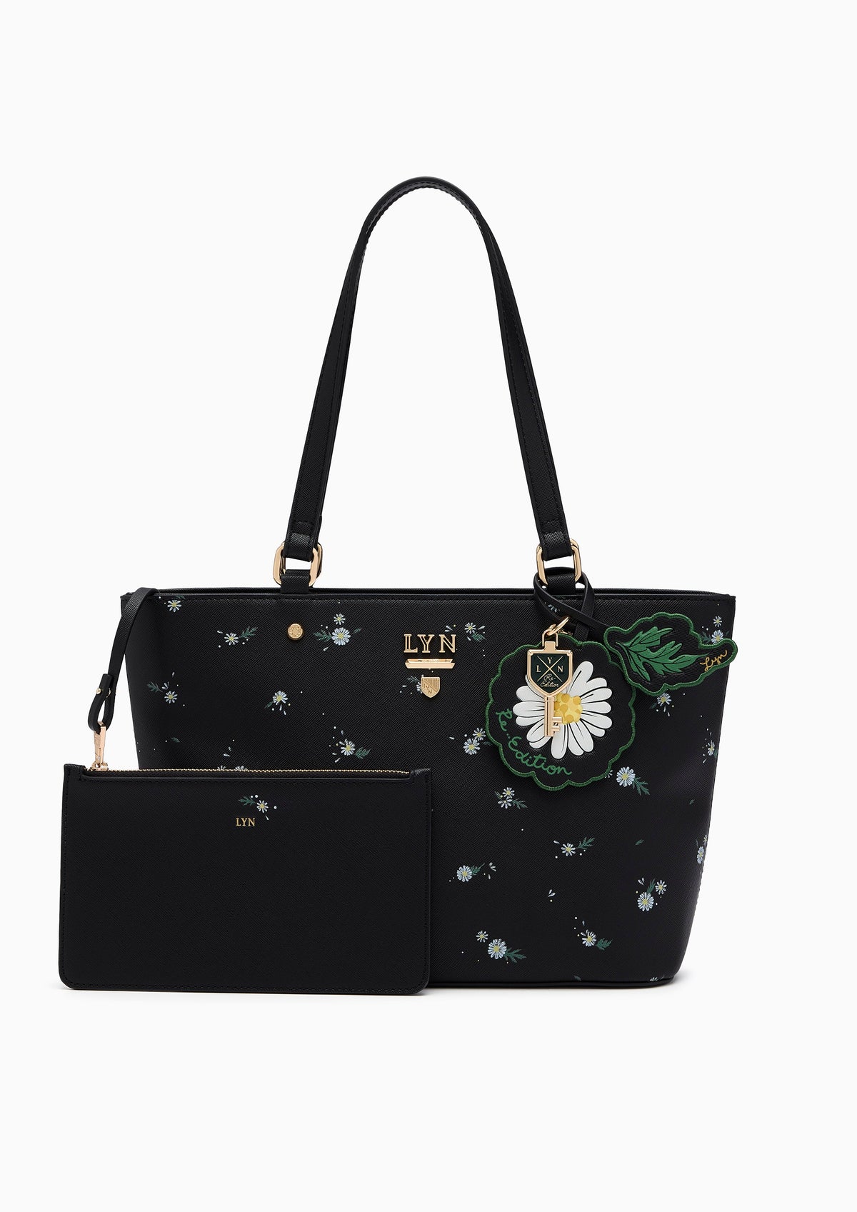 Re-Edit Daisy Carina M Tote Bag - Printed Black