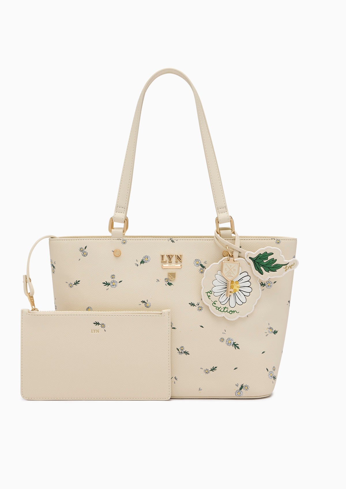 Re-Edit Daisy Carina M Tote Bag - Light Printed Yellow