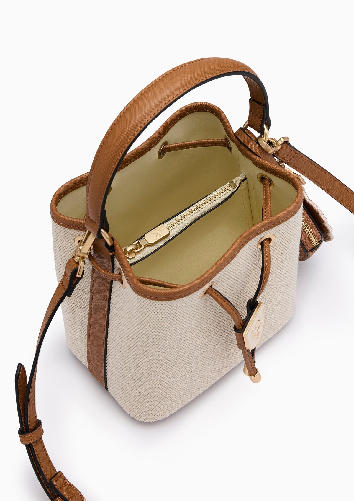 Re-Edit Daisy Carina S Bucket Bag - Light Beige