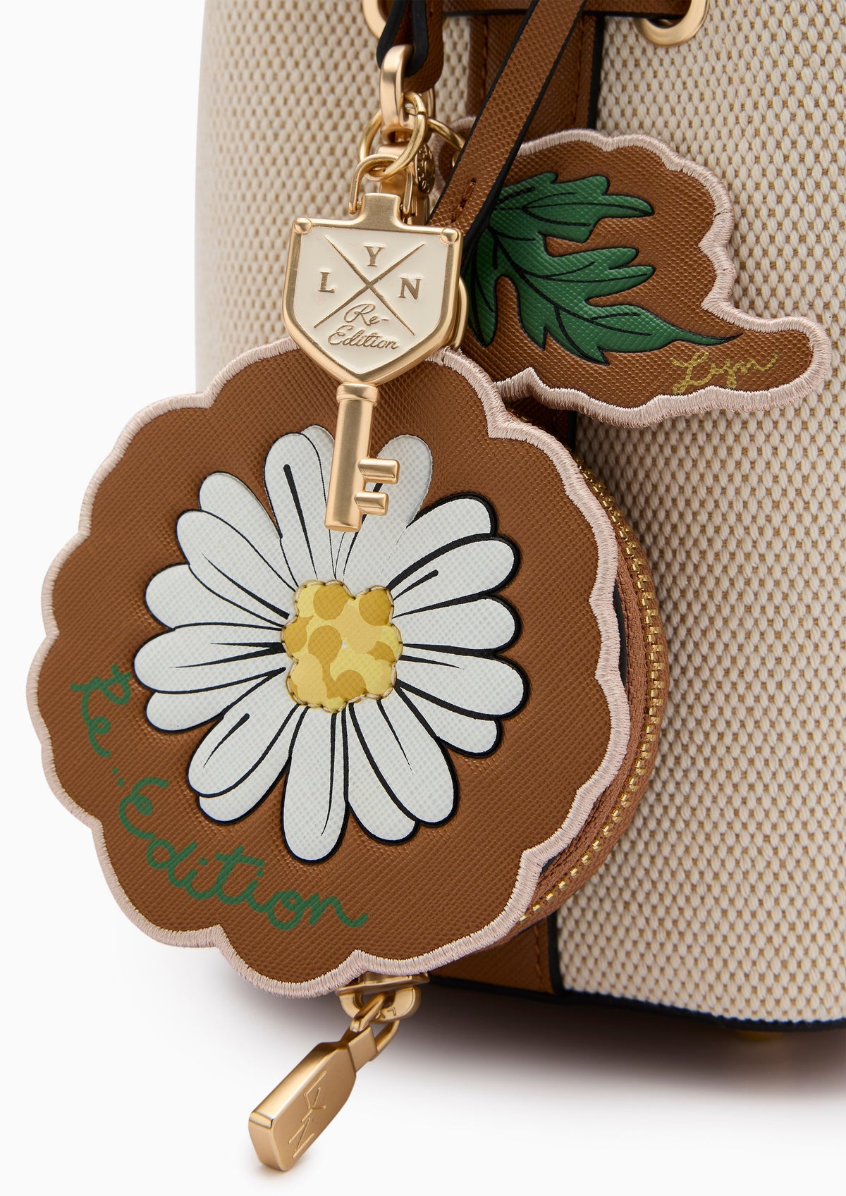 Re-Edit Daisy Carina S Bucket Bag - Light Beige