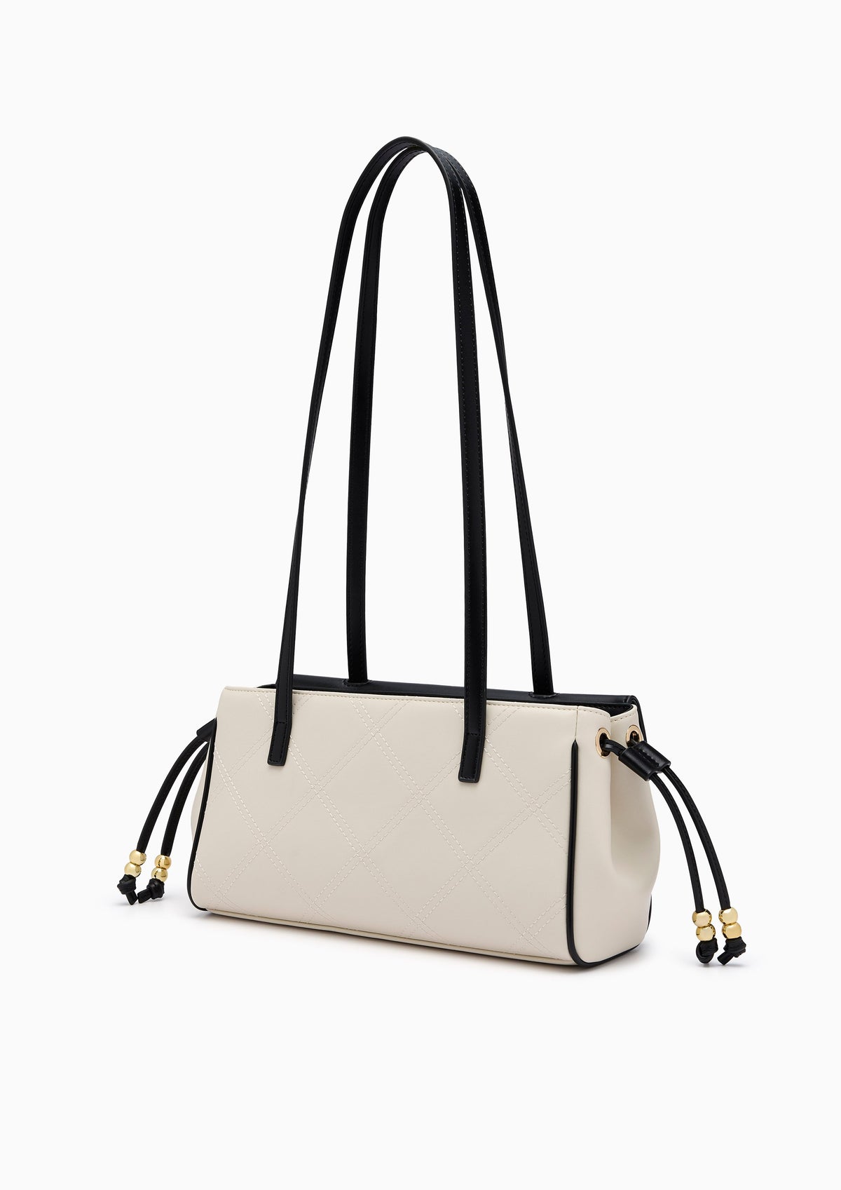 Cotton M Shoulder Bag - Black
