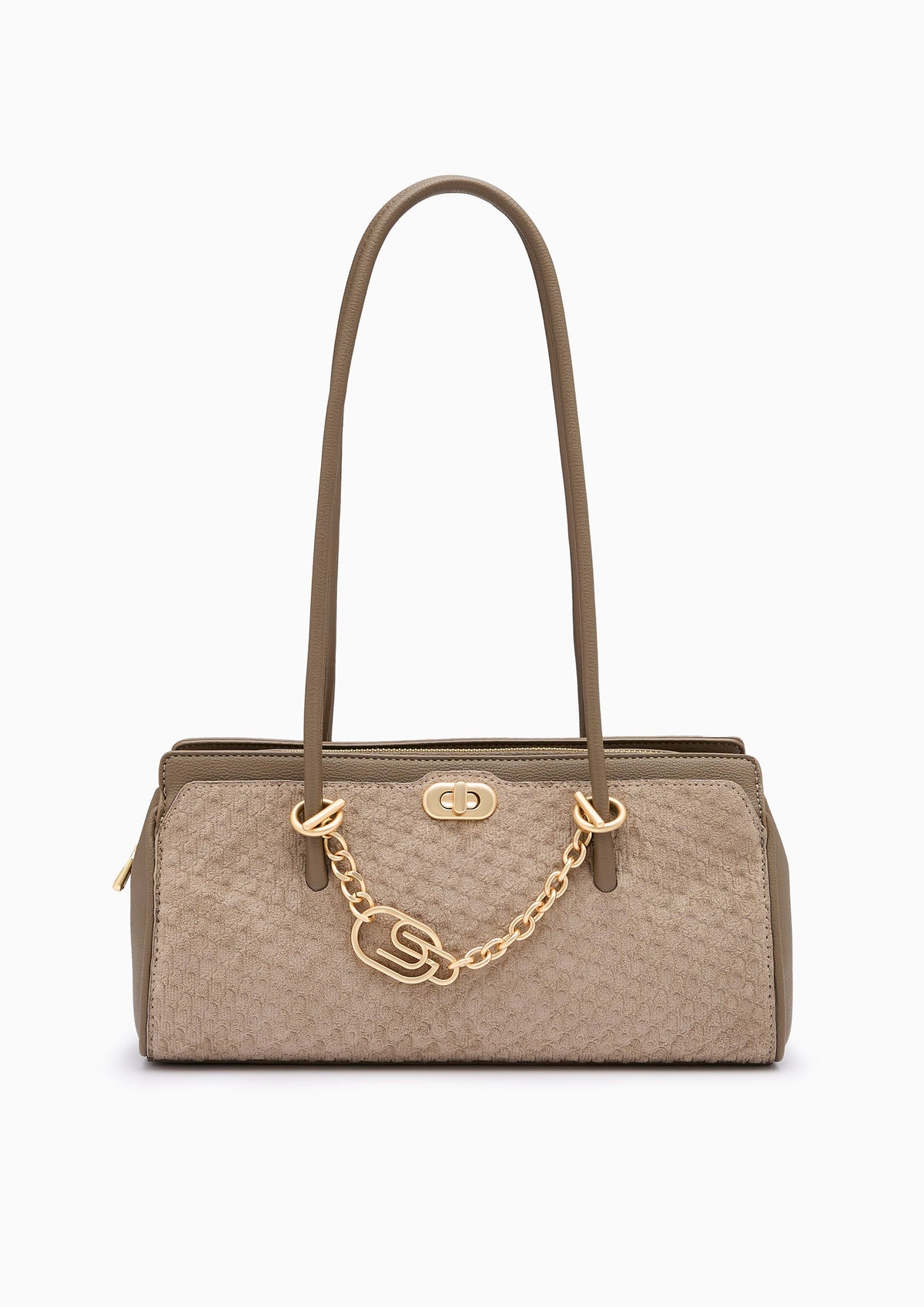 Nuri Infinite Top Handle M Handbag - Taupe