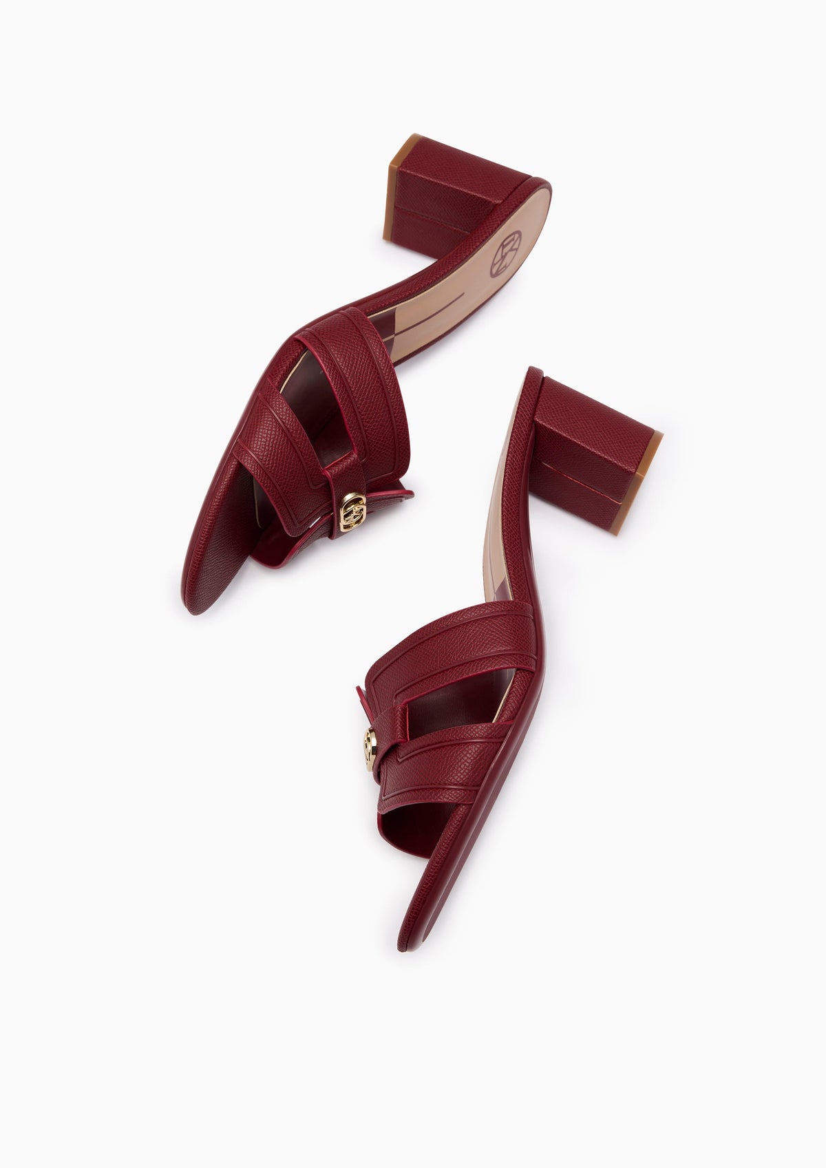 Hey Mid Monotone Flats And Sandals - Dark Red