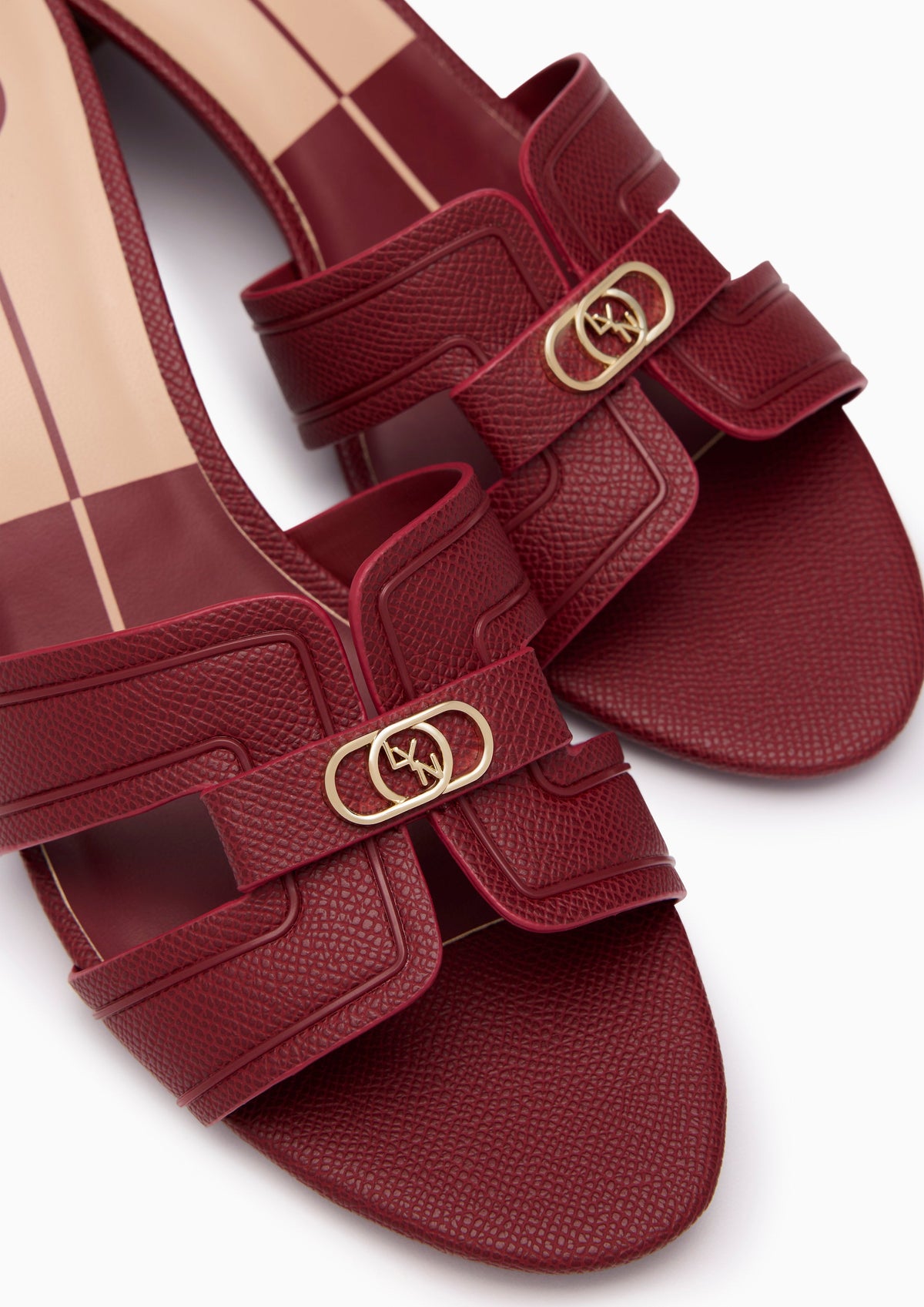 Hey Mid Monotone Flats And Sandals - Dark Red