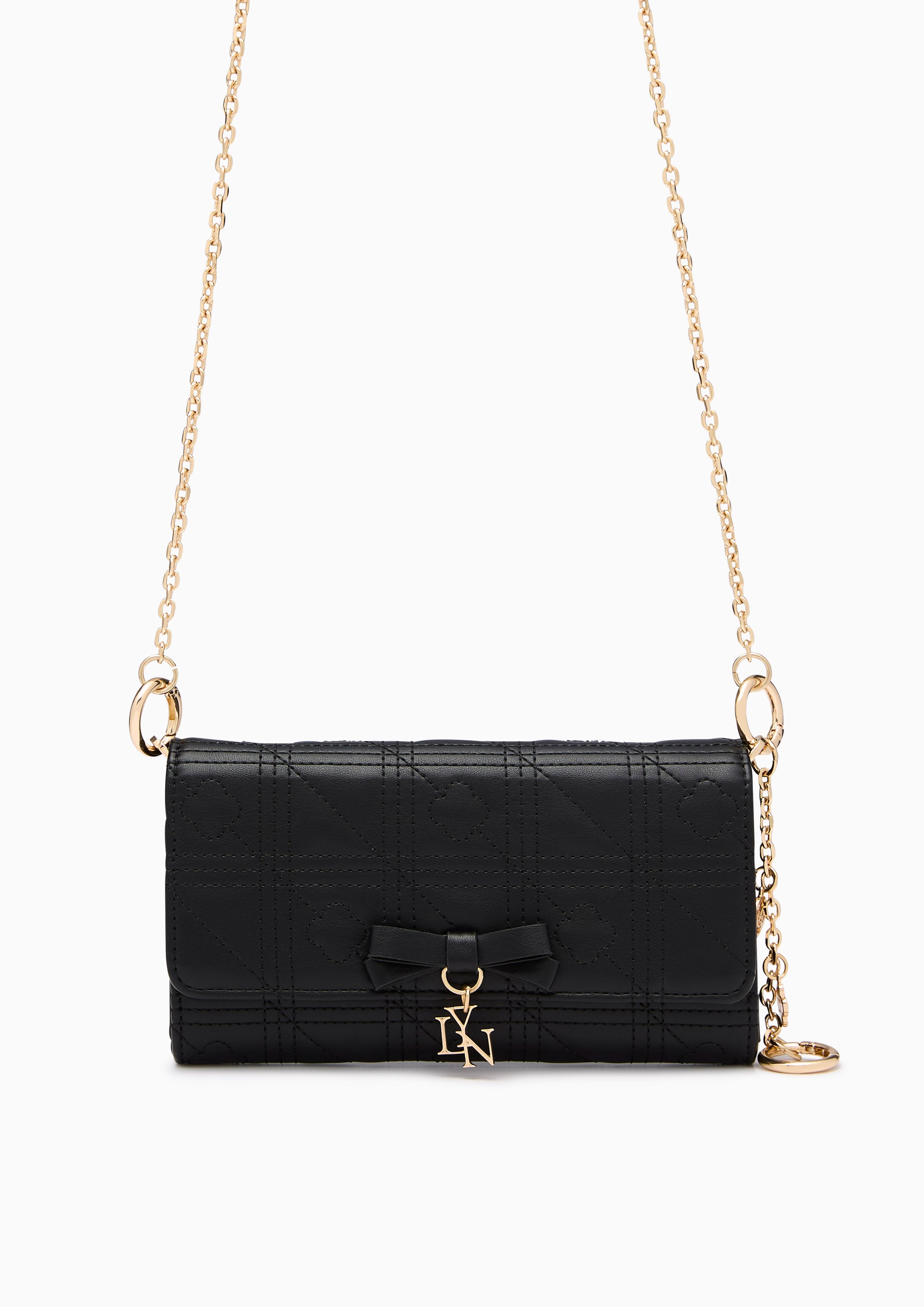 Baki Ii Long Wallet On Chain - Black