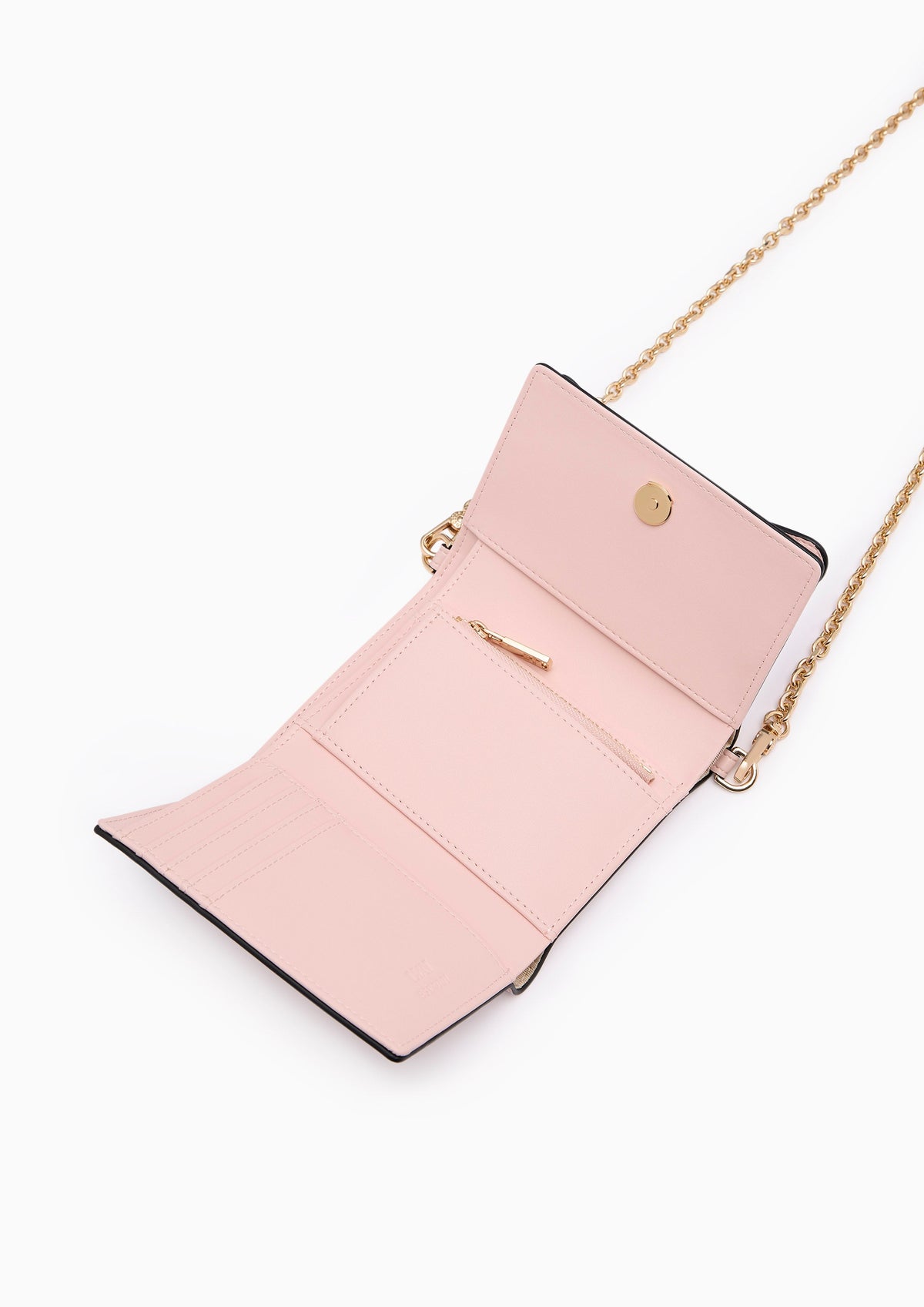 Ella Short Wallet On Chain - Light Pink