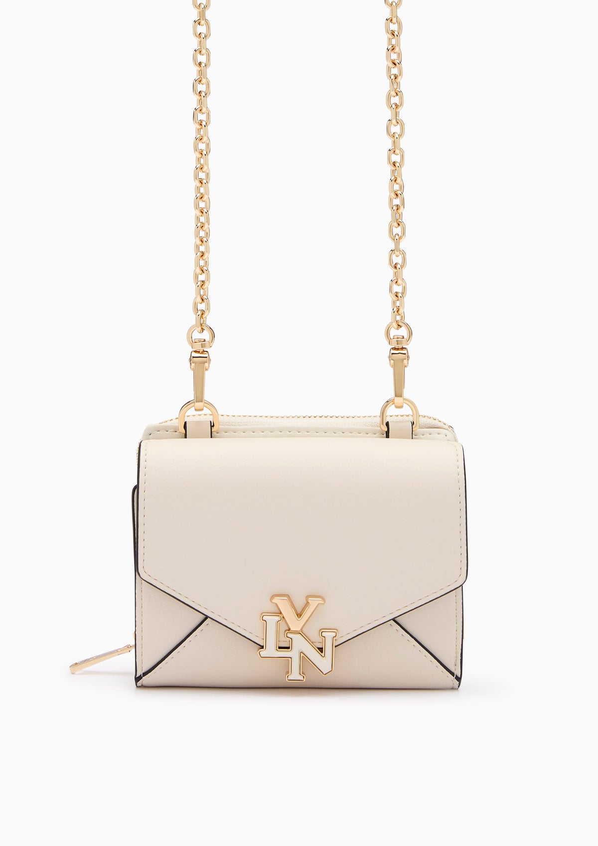 Flemming Short Wallet On Chain - Ivory