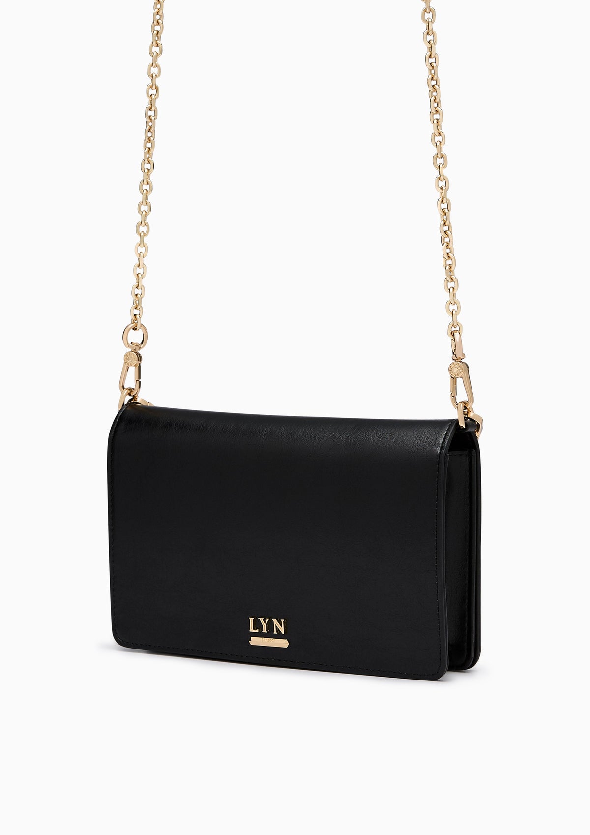 Frosty Long Wallets On Chain - Black