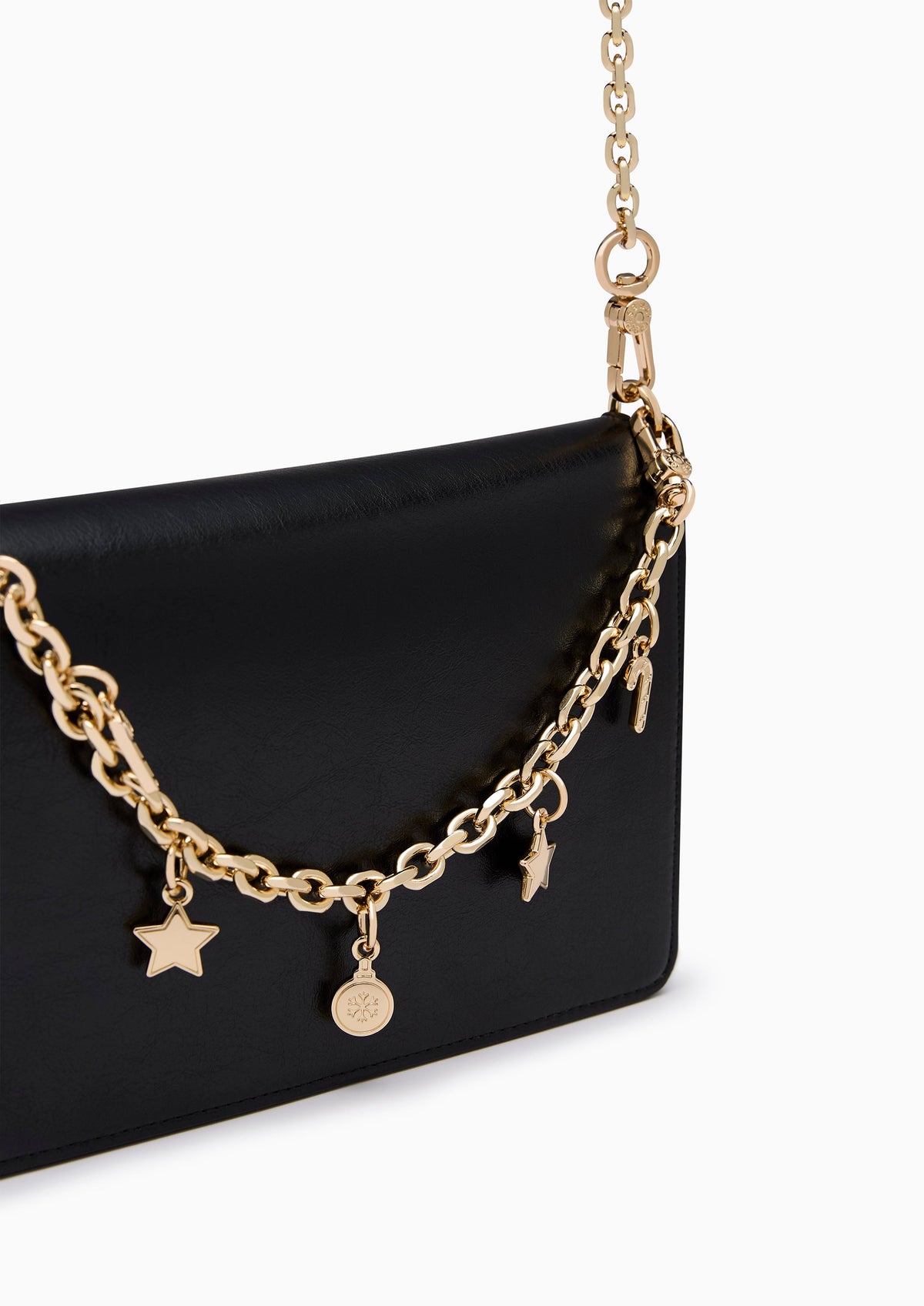 Frosty Long Wallets On Chain - Black