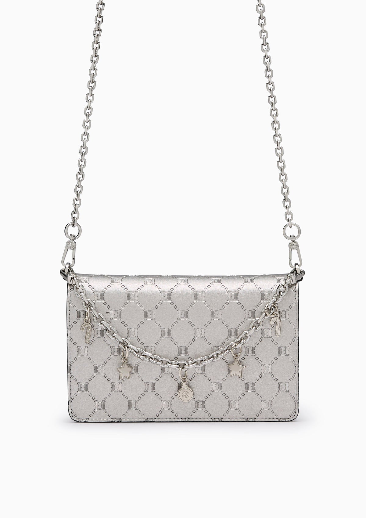 Frosty Long Wallets On Chain - Dark Grey