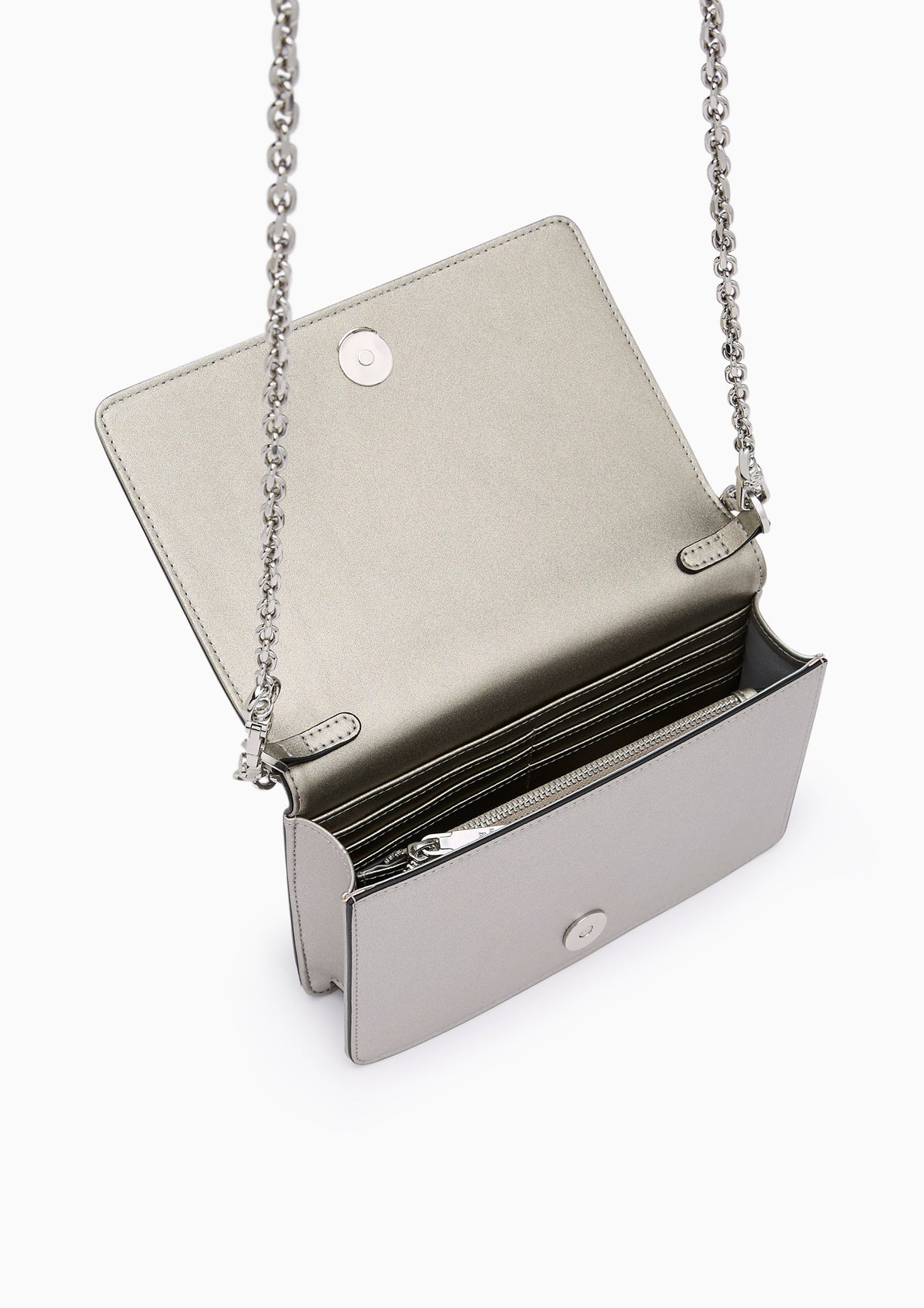 Frosty Long Wallets On Chain - Dark Grey