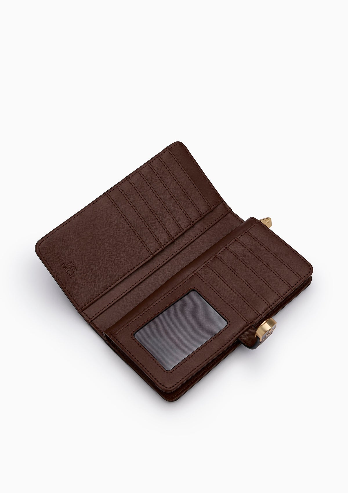 Re-Edit Daisy Autumn Long Long Wallet- Dark Brown