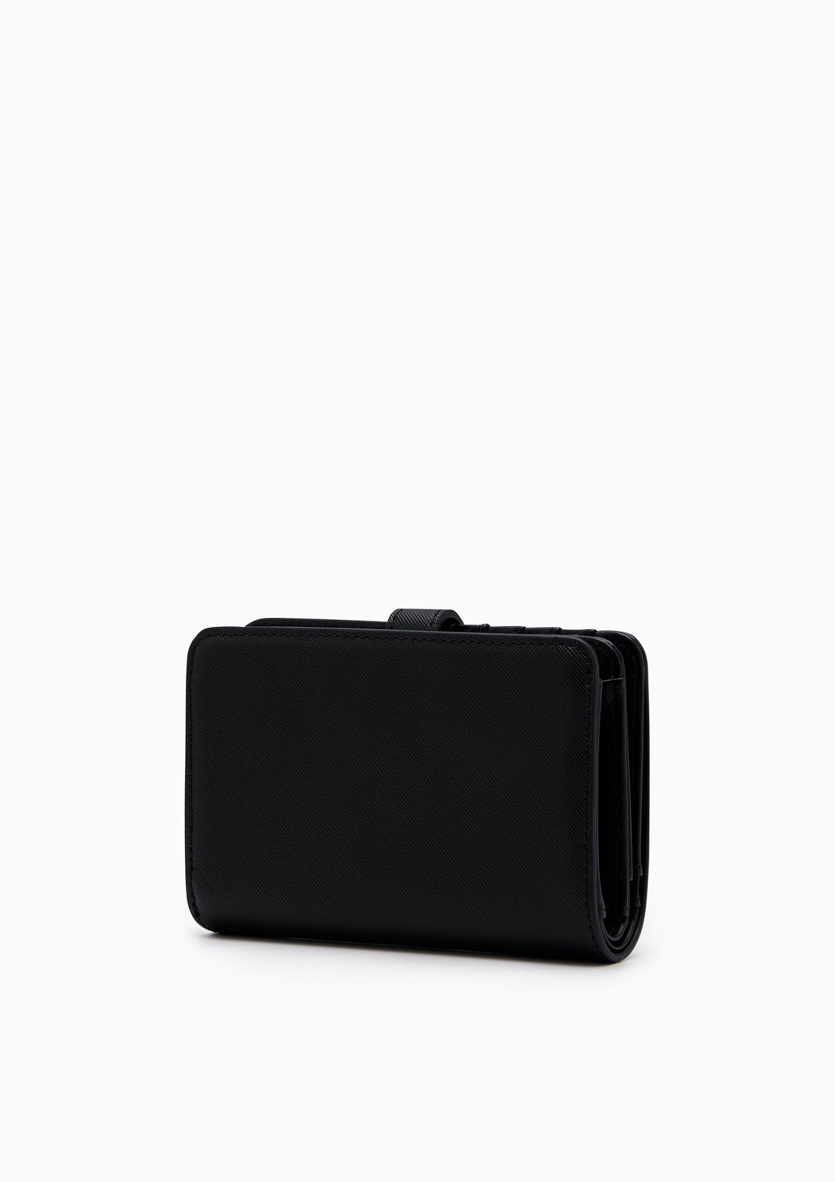 Re-Edit Daisy Autumn Semi Wallet- Black