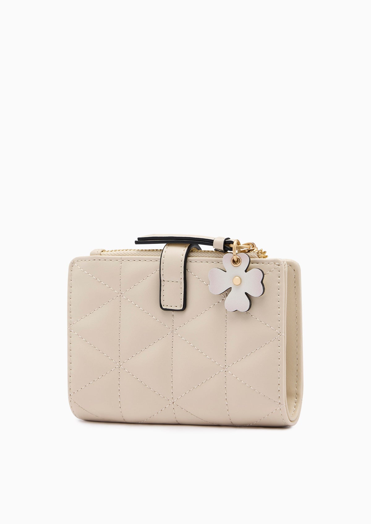 Re-Edit Manifest Q Semi Long Wallet- Light Beige