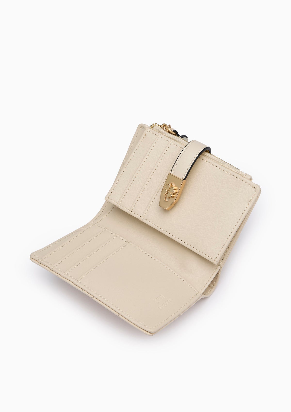 Re-Edit Manifest Q Semi Long Wallet- Light Beige