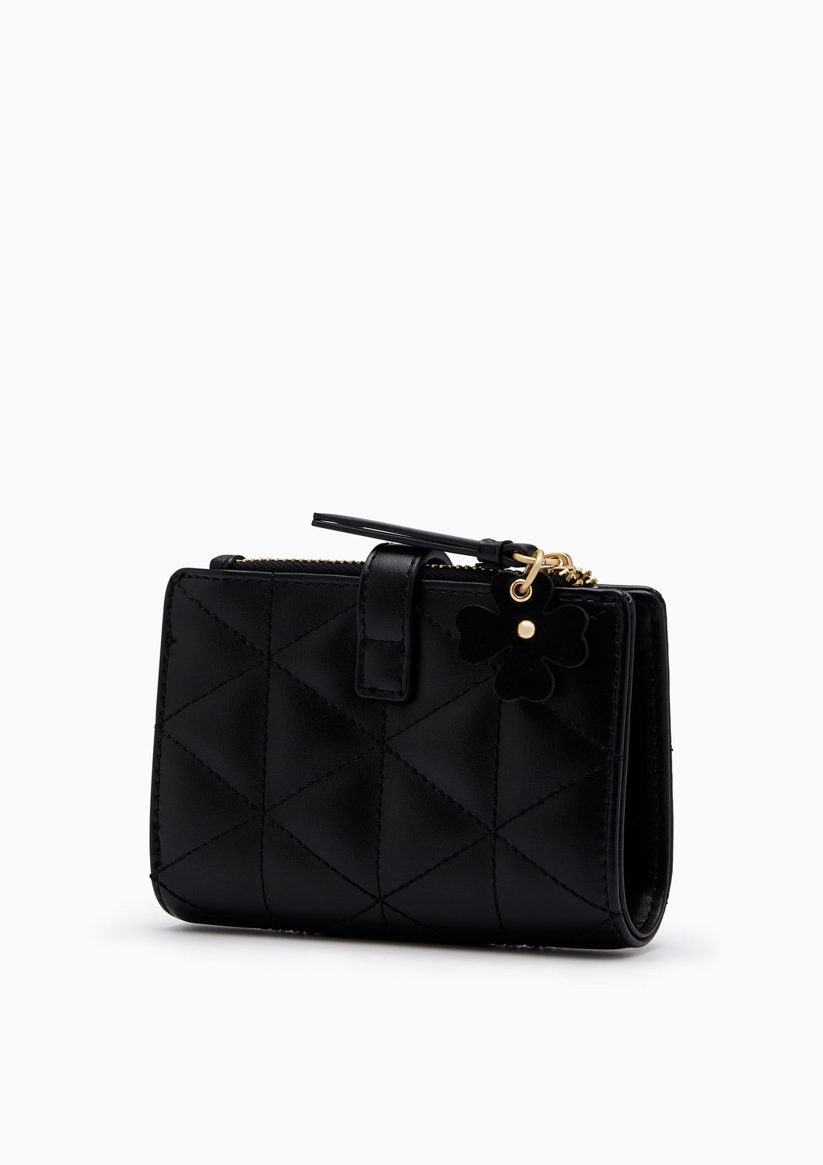 Re-Edit Manifest Q Semi Long Wallet- Black