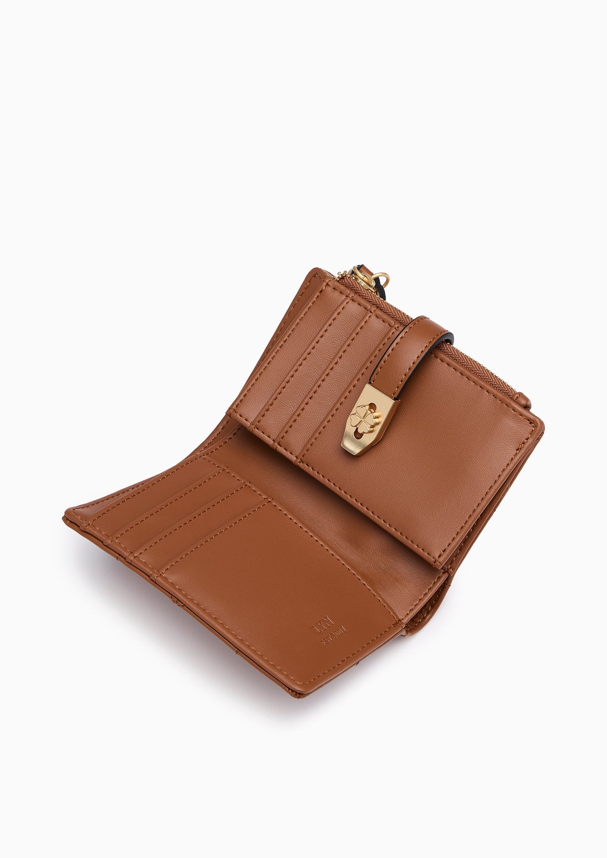 Re-Edit Manifest Q Semi Long Wallet- Brown