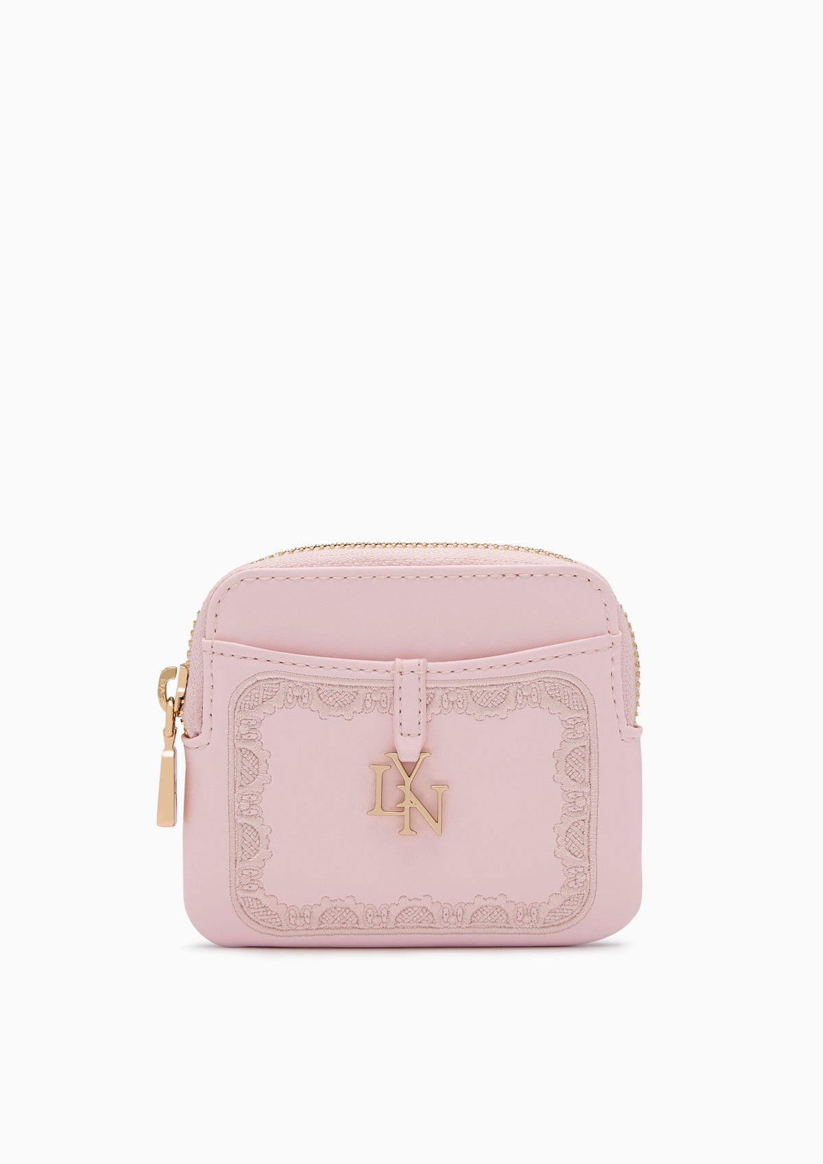 Wimsy Coin Zip Short Wallet - Light Pink