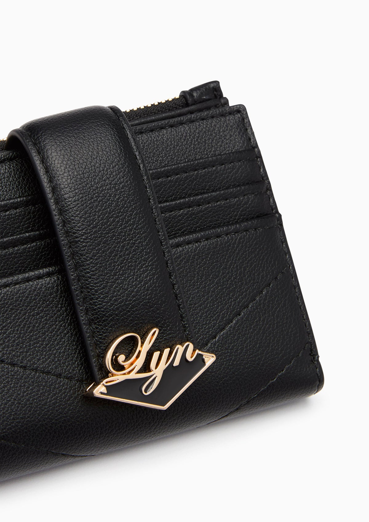 Sadie Short Card Pocket Wallet - Black