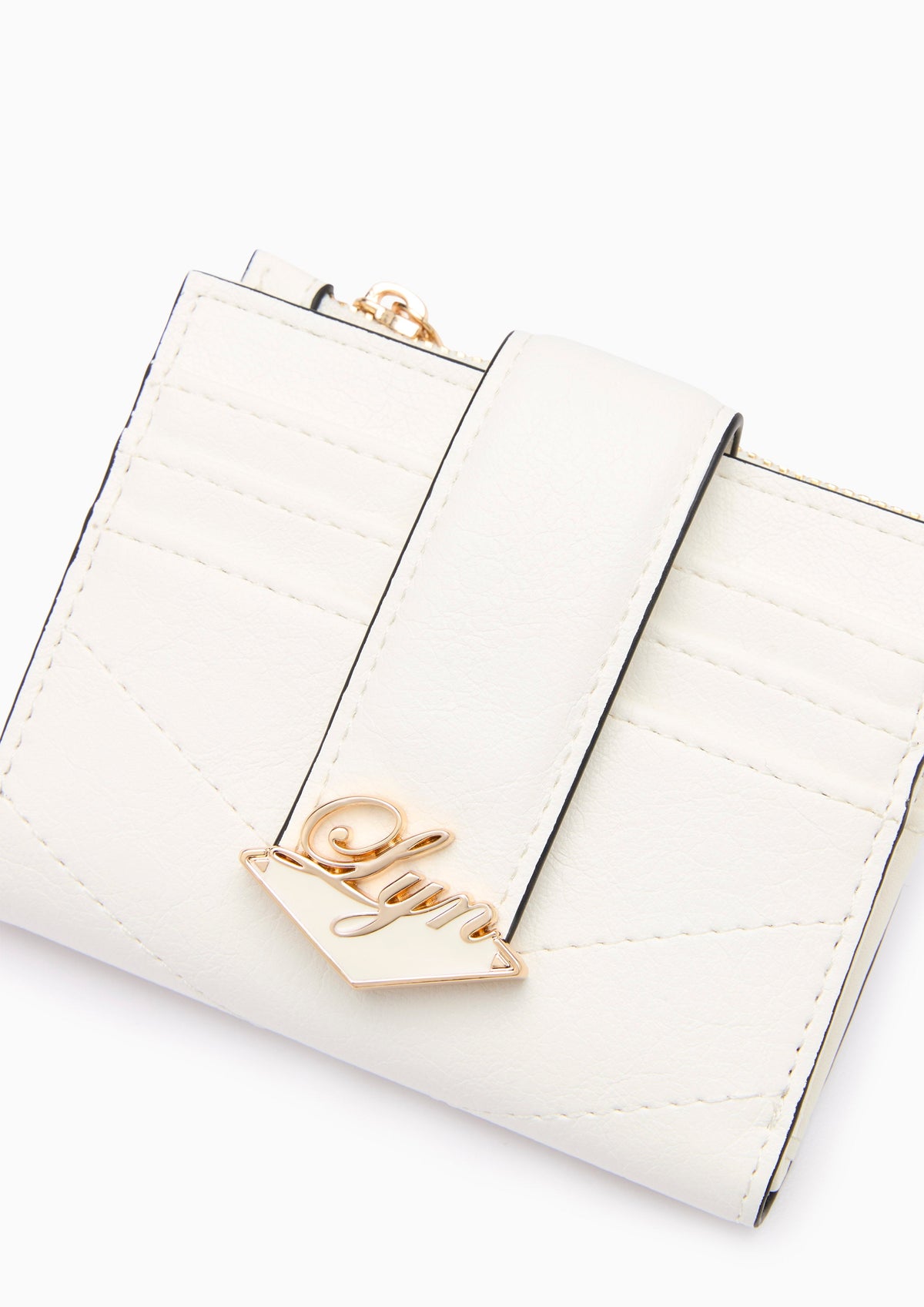 Sadie Short Card Pocket Wallet - Off-White