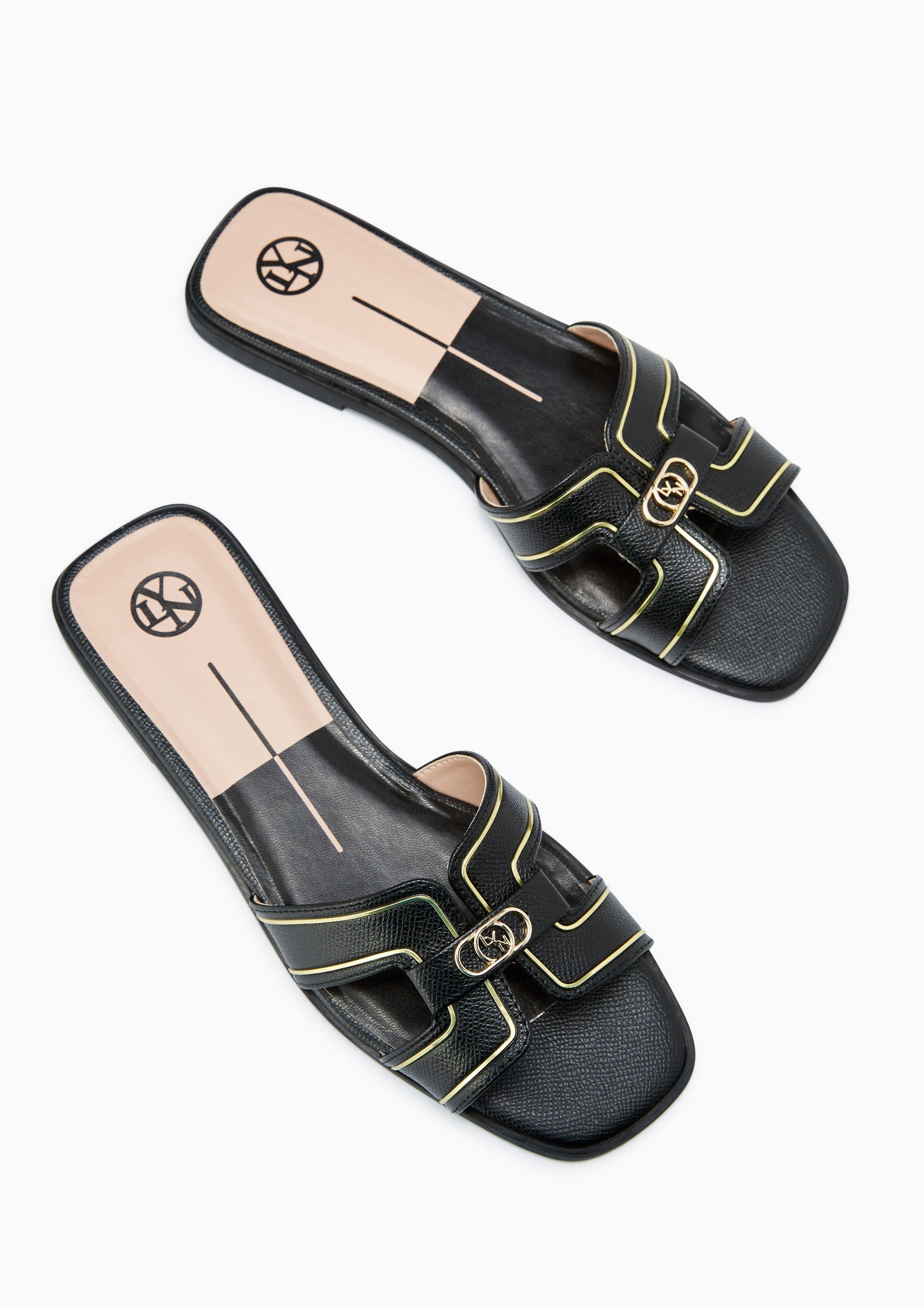 Hey Flats And Sandals - Black