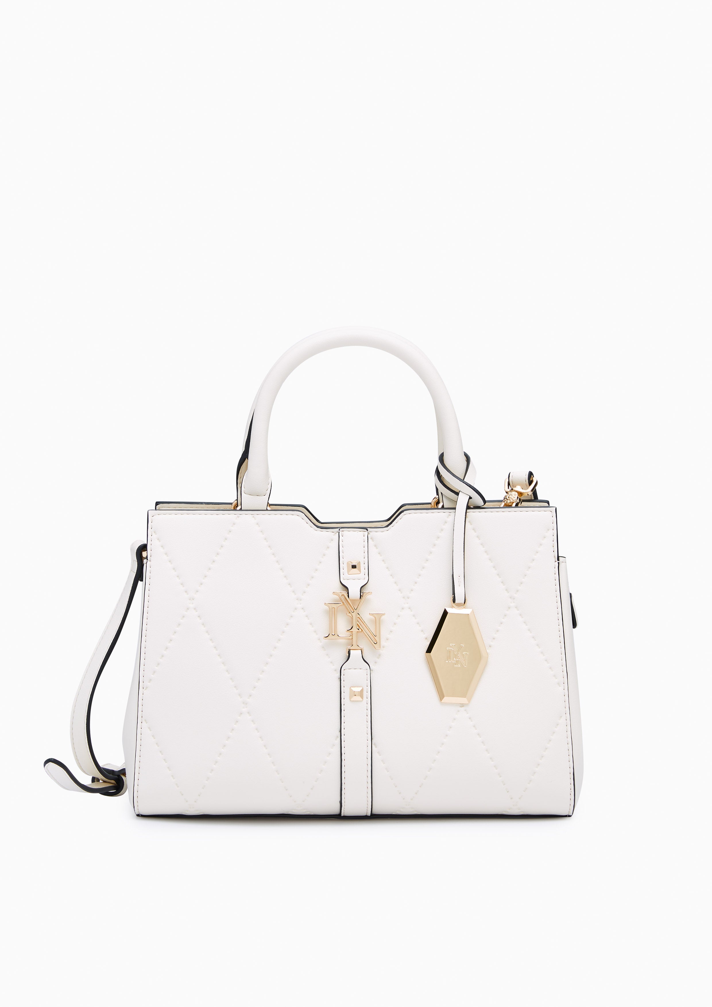 Galactiga Quilt M Crossbody Bag - Ivory