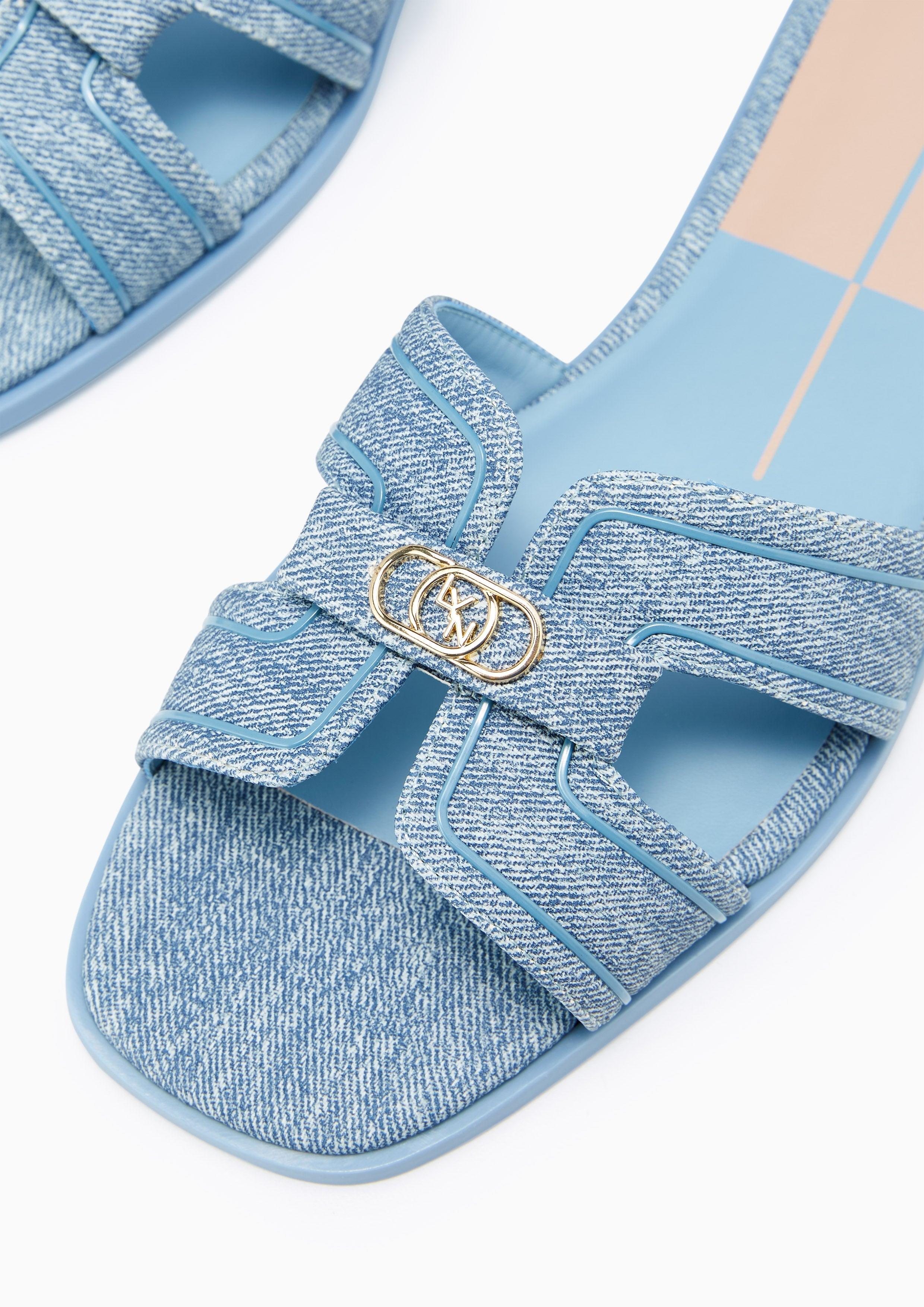 Hey Denim Flats And Sandals - Blue
