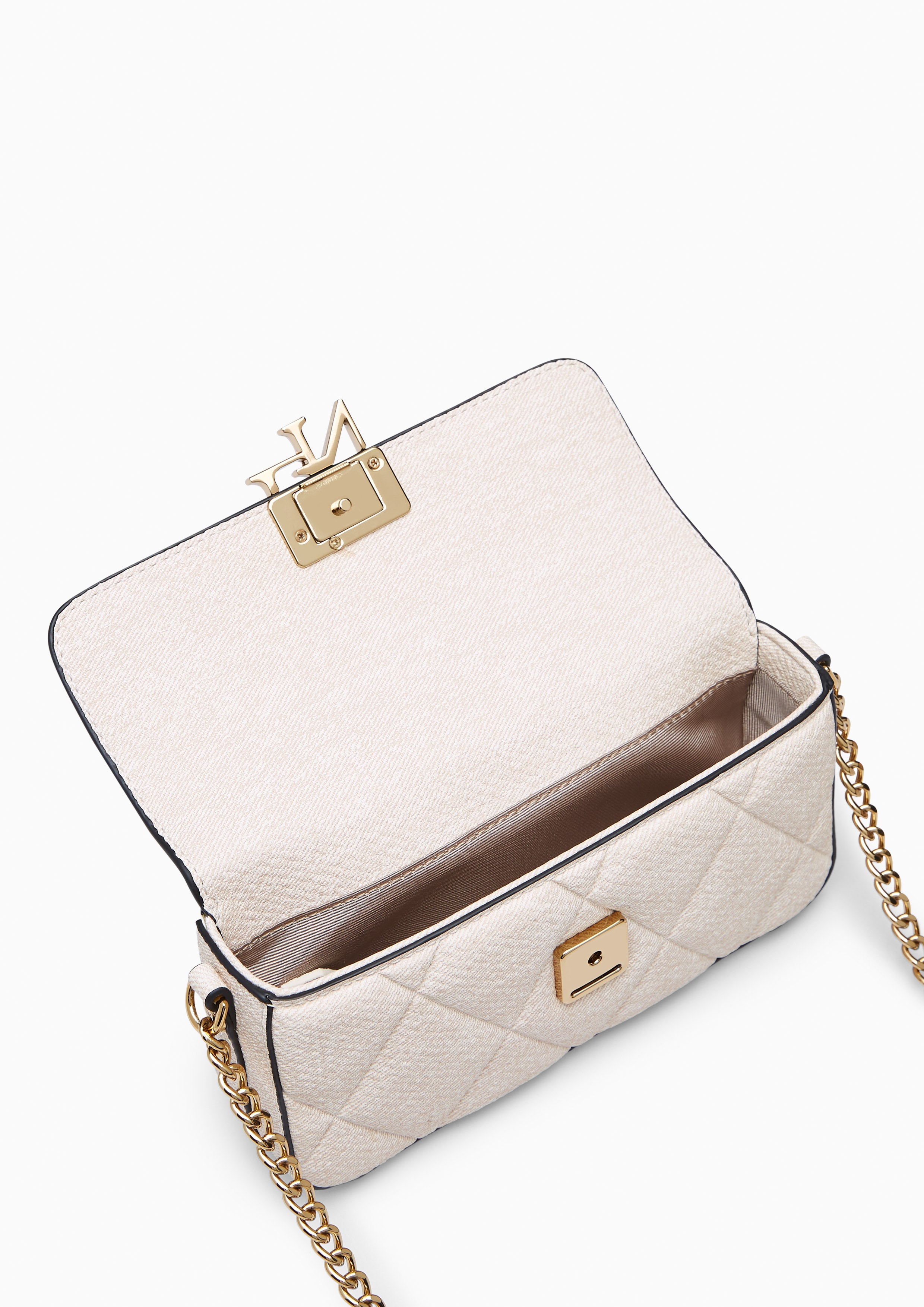 Rexha Flap Phone Wallet On Chain - Light Beige